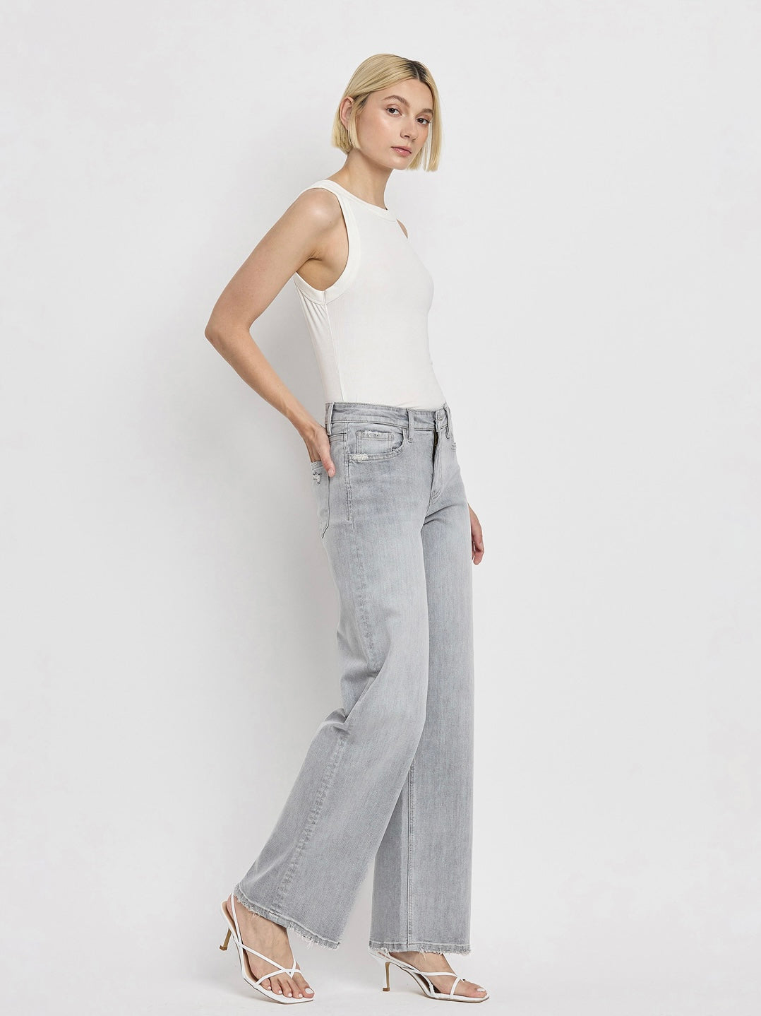 Flying Monkey High Rise Wide Leg Jean