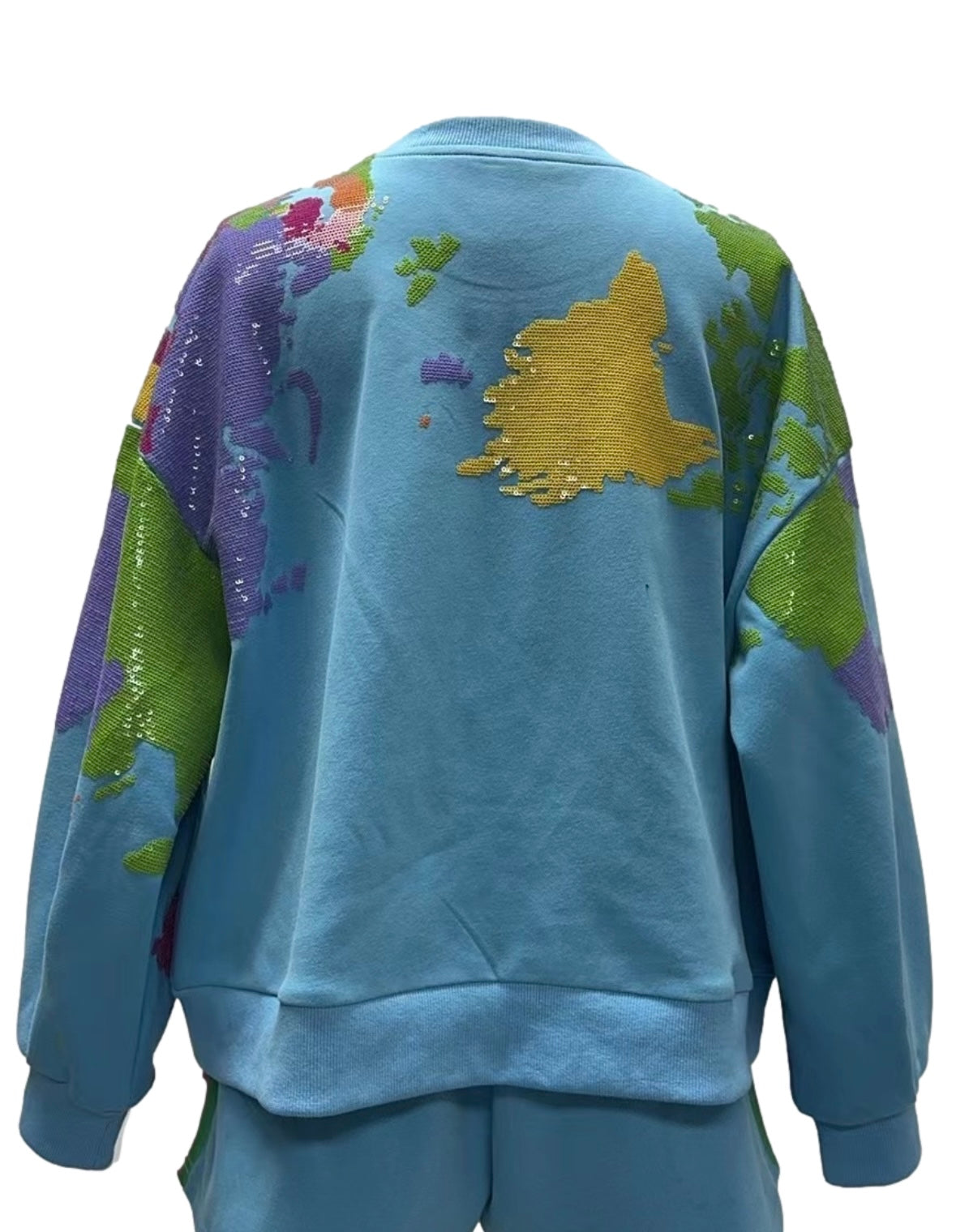 Queen of Sparkles Aqua Queen of the World Sweatshirt