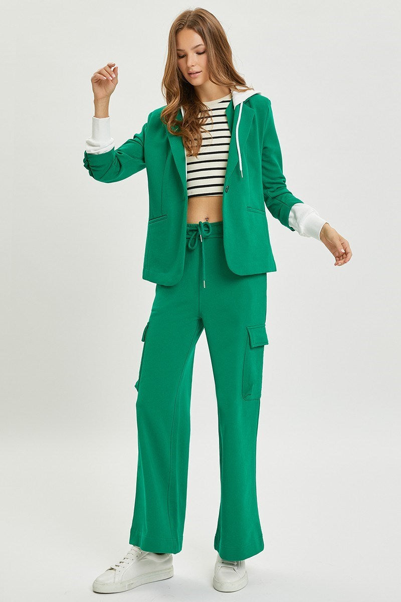 Risen Blazer with Hoodie and Pants Suit