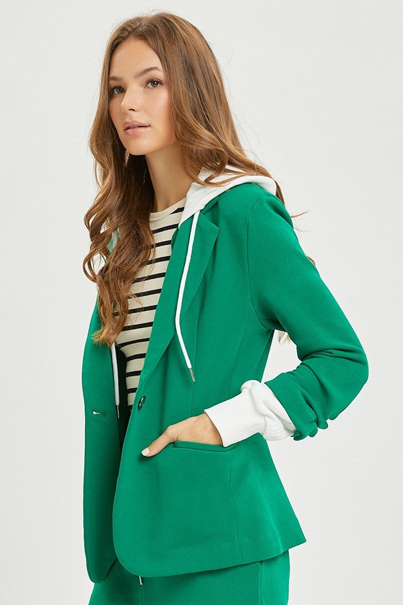 Risen Blazer with Hoodie and Pants Suit