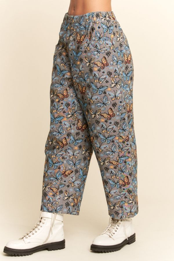 Tapestry Cargo Joggers - Butterfly