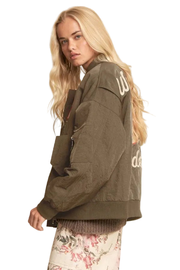 West Coast Rodeo Embroidery Bomber - Mocha by Davi&Dani