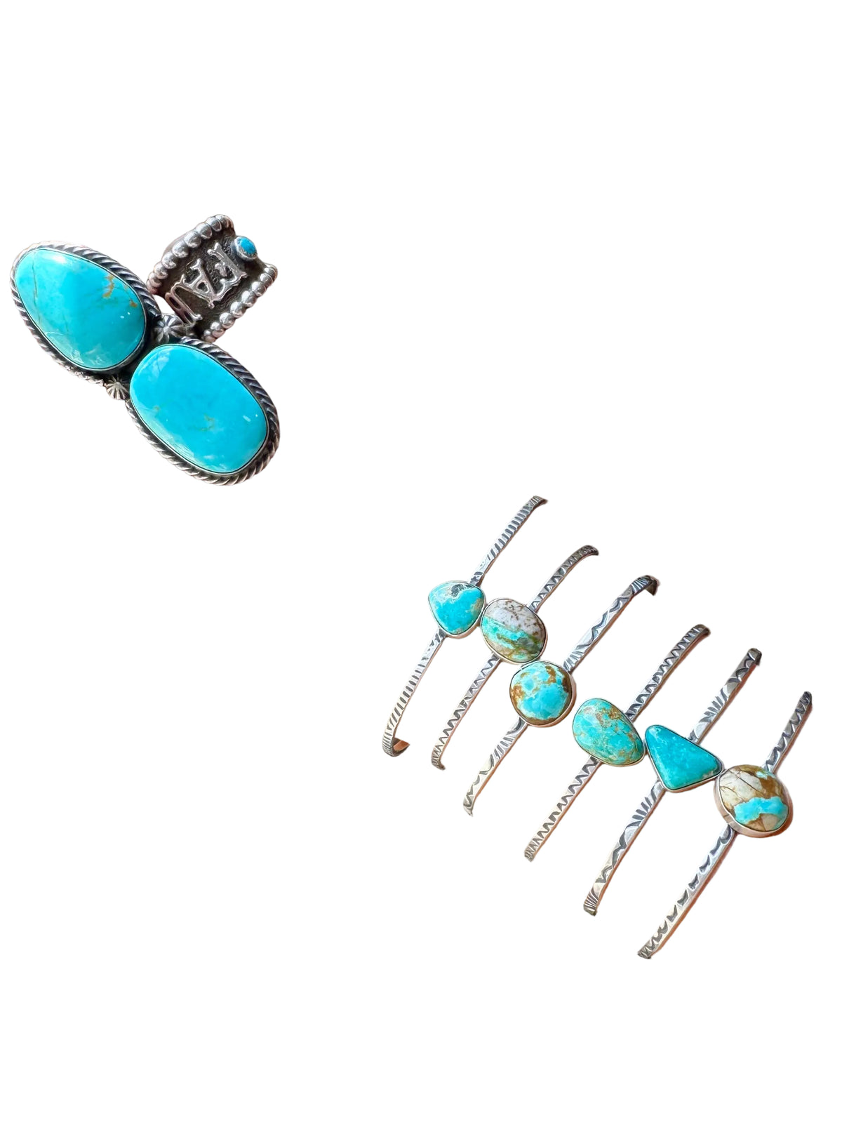 Royston Turquoise Cuff – Sterling Silver by The Bijoux FAB Jewelry