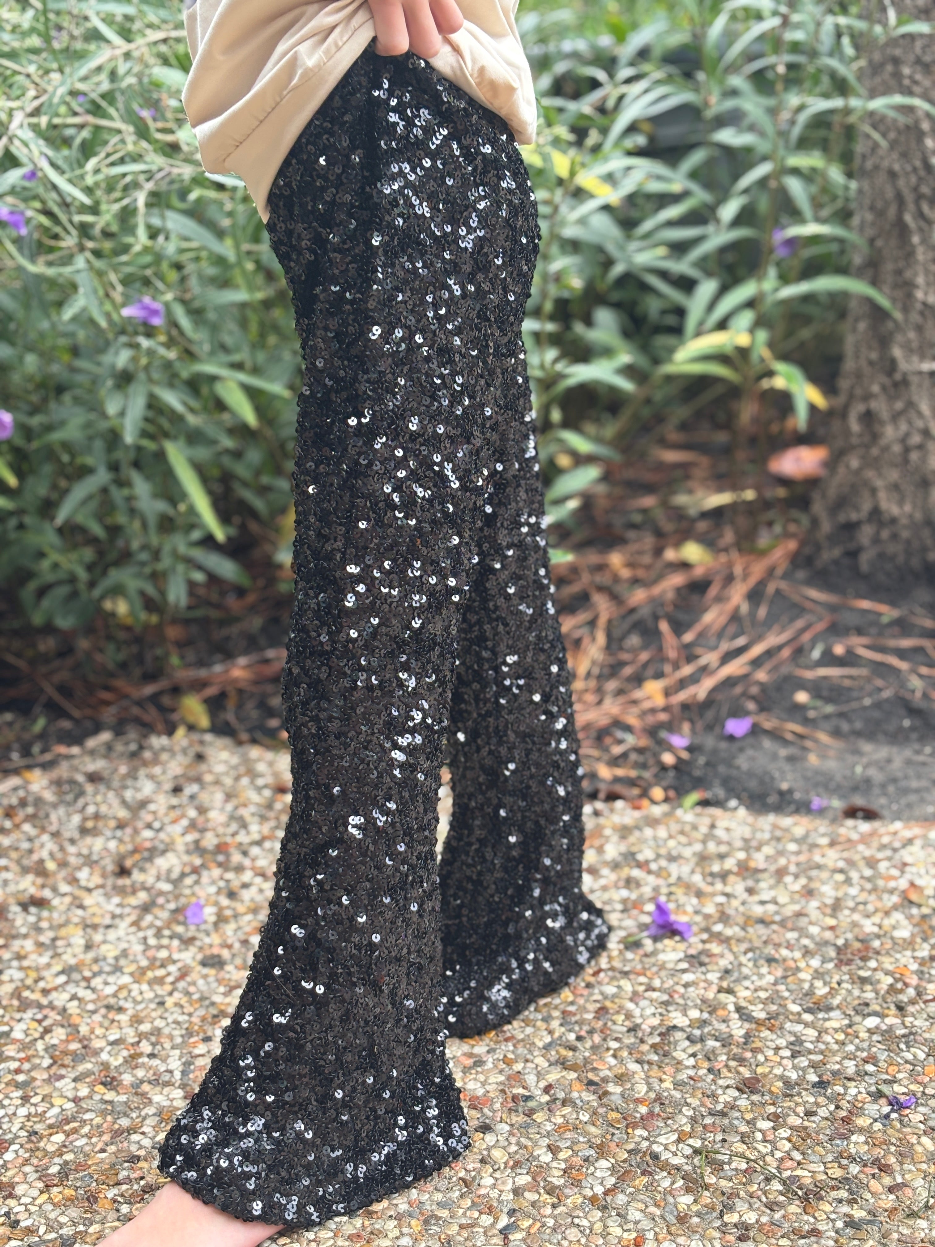 Kids - Sequin Black Bells