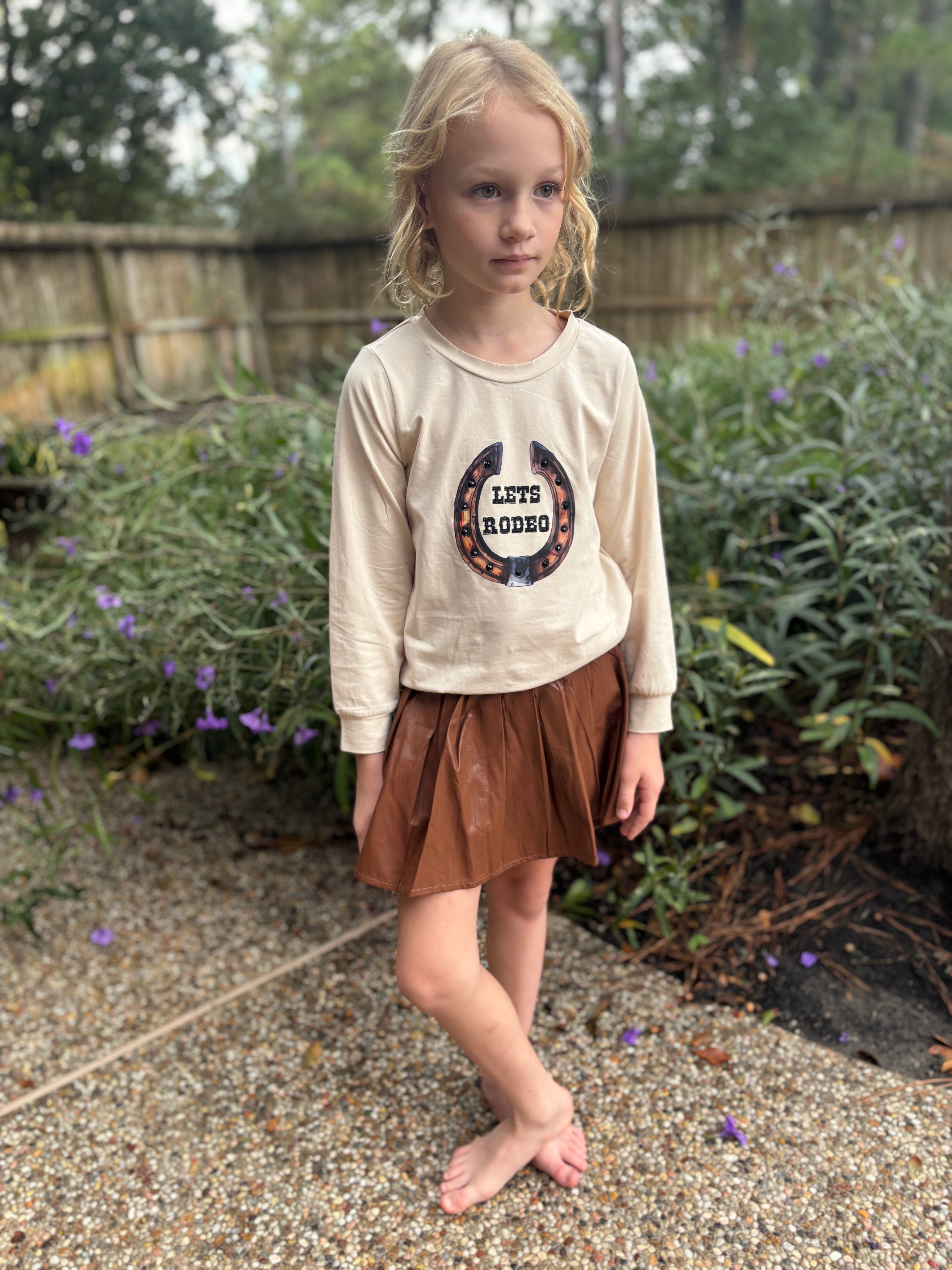 Kids - Chocolate Pleated Skort