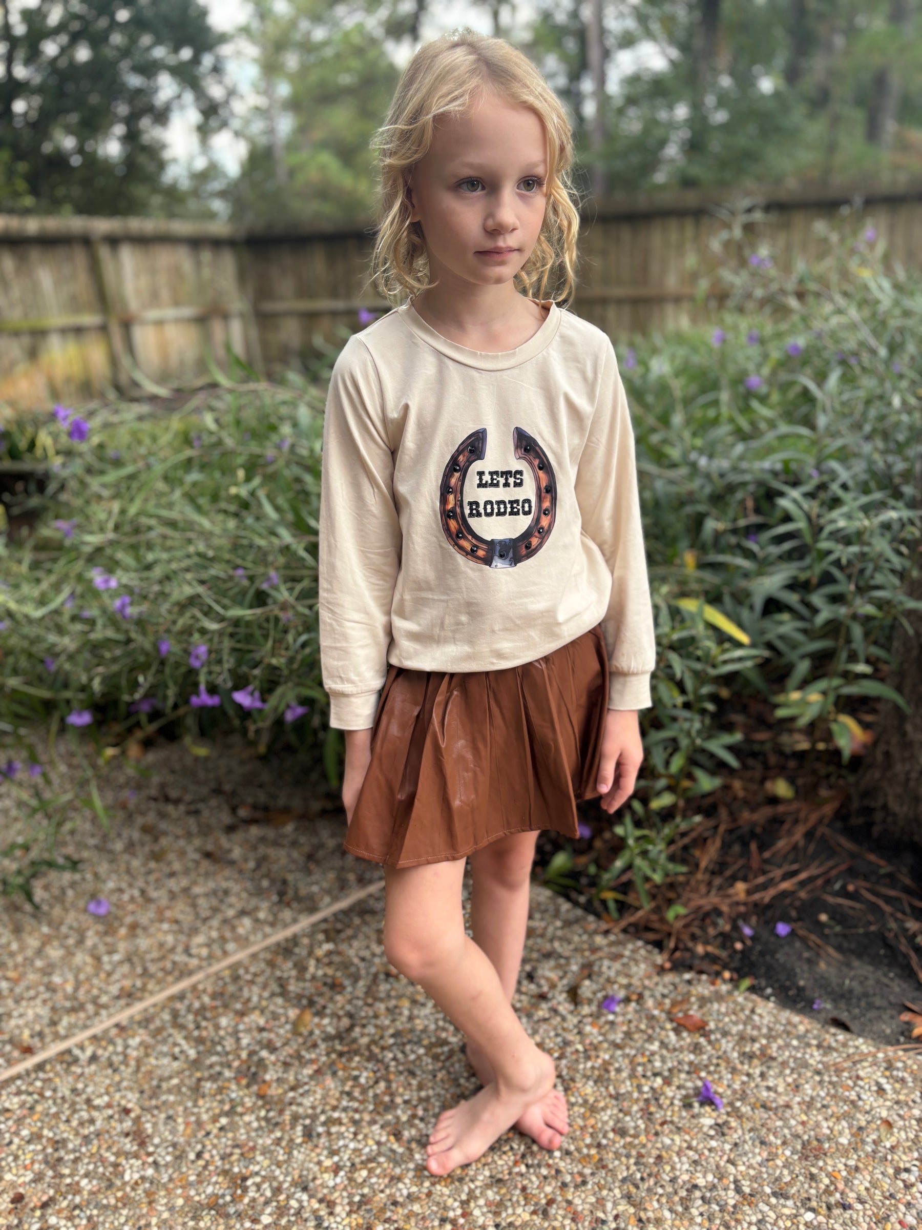 Kids - Chocolate Pleated Skort