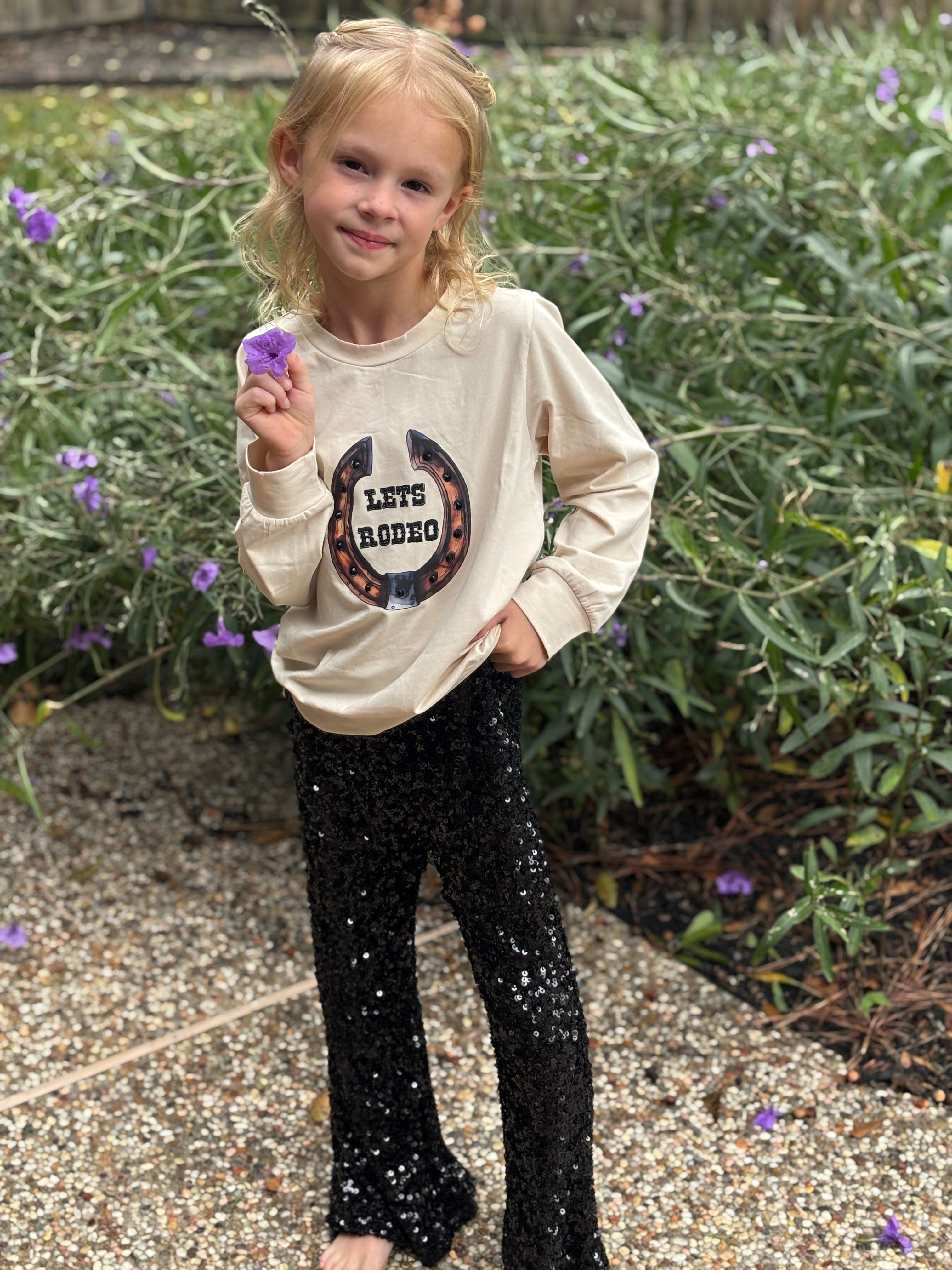 Kids - Sequin Black Bells