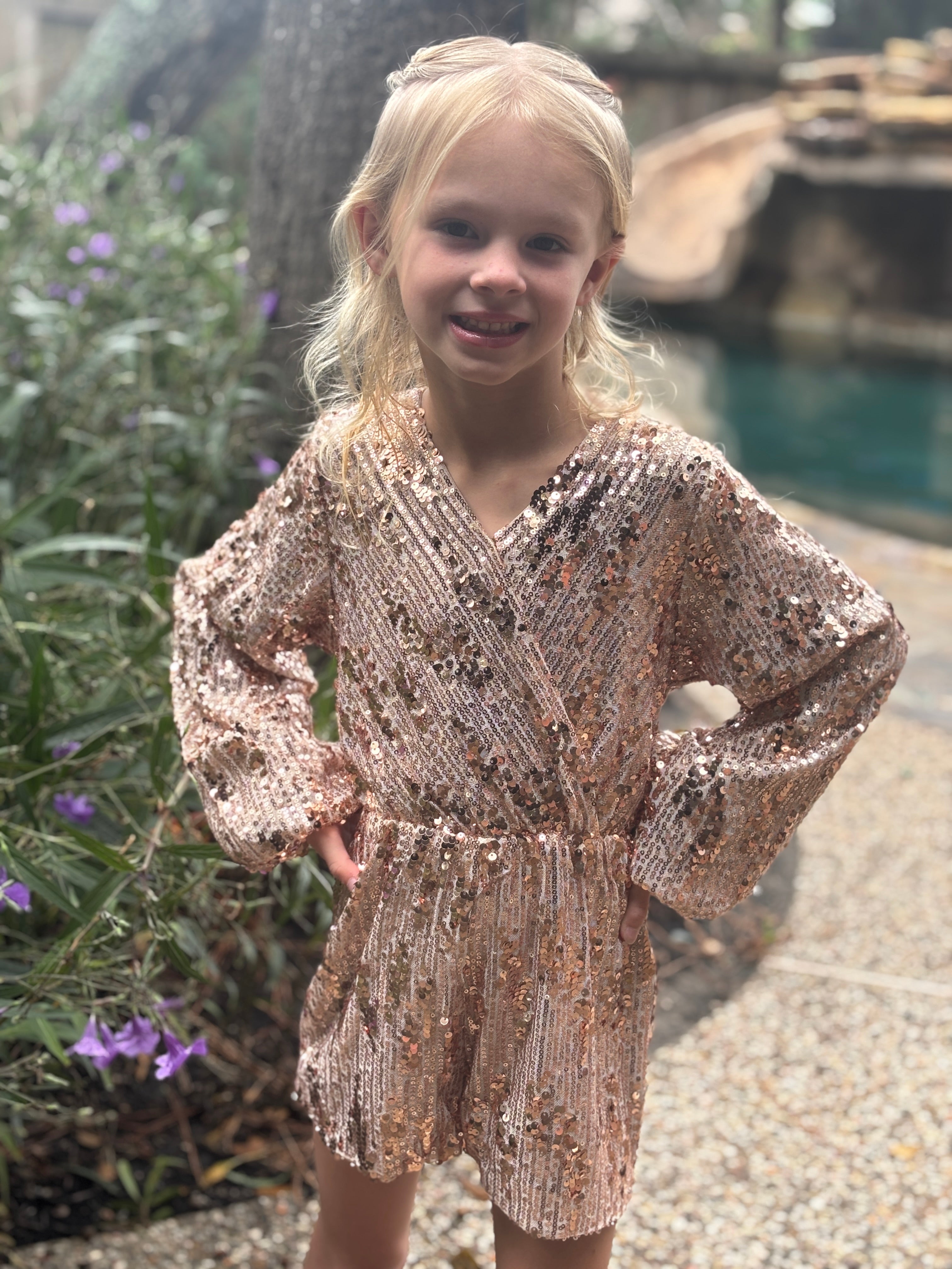Kids - Rose Gold Romper
