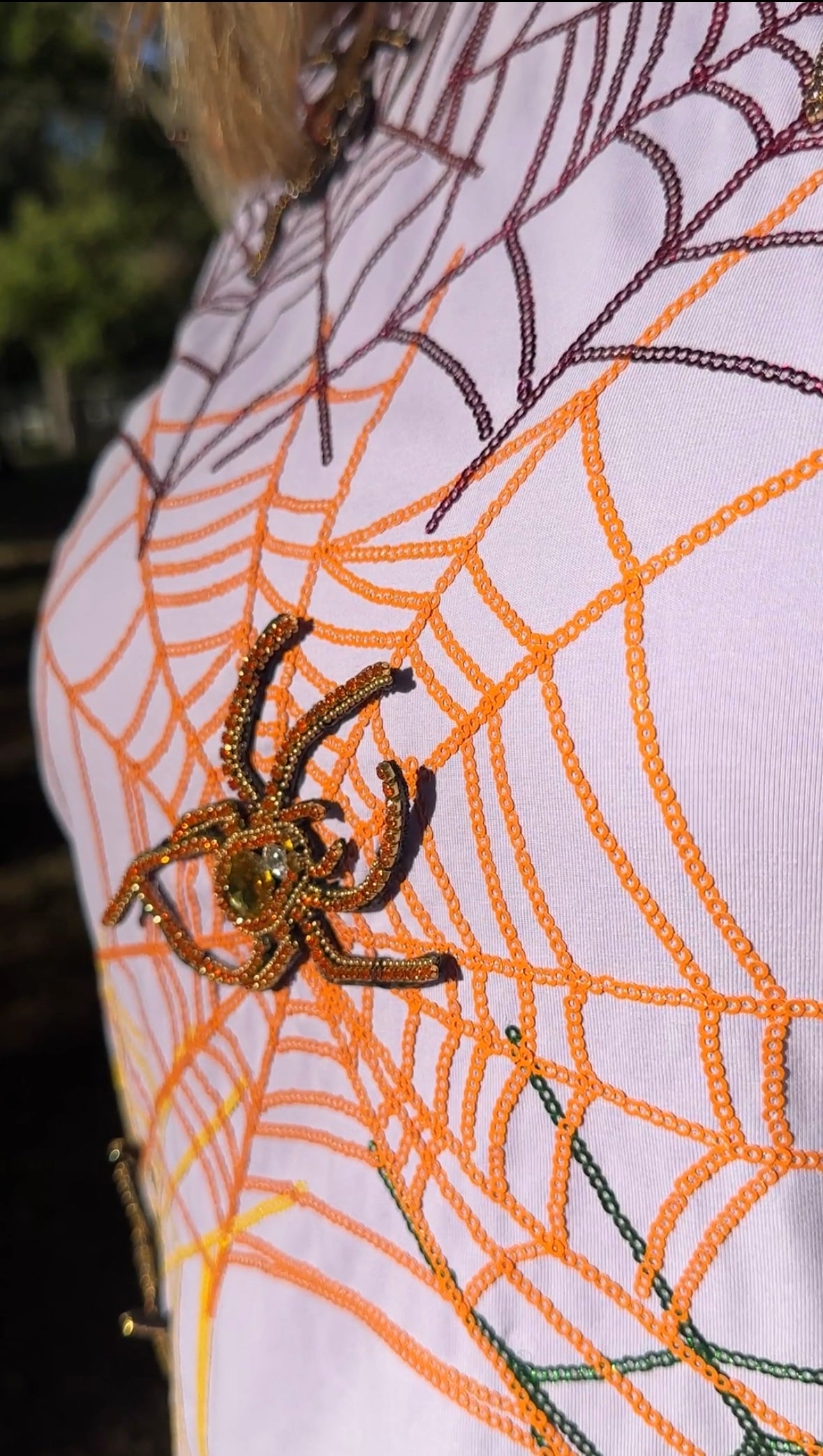 Queen of Sparkles Lavender Spider Web Tee