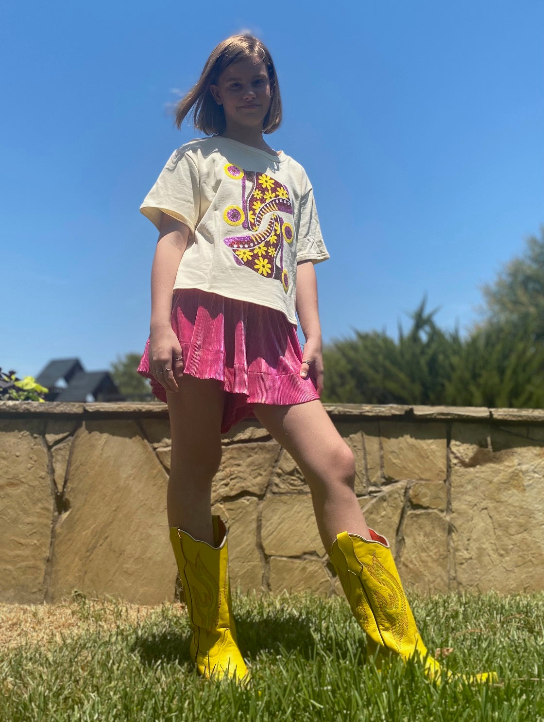 Roller Skate Sequin Top