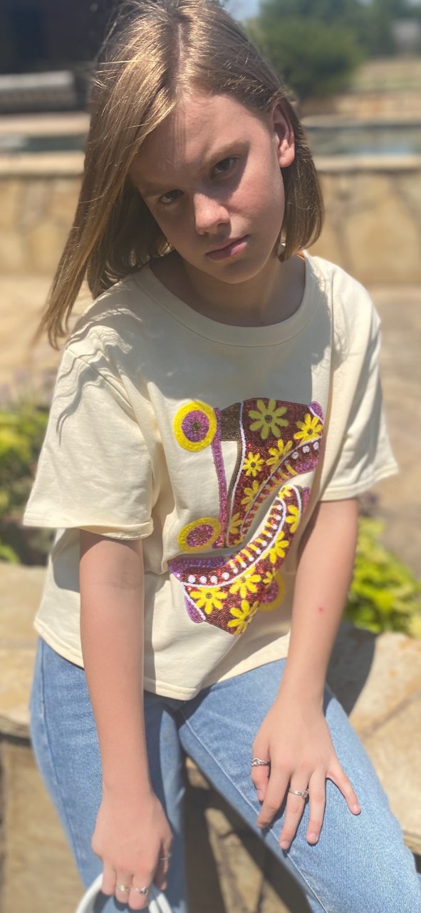 Roller Skate Sequin Top