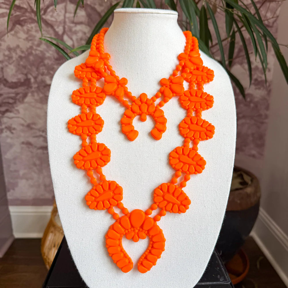 Night Bloom Necklace in Stardust Orange Citrus