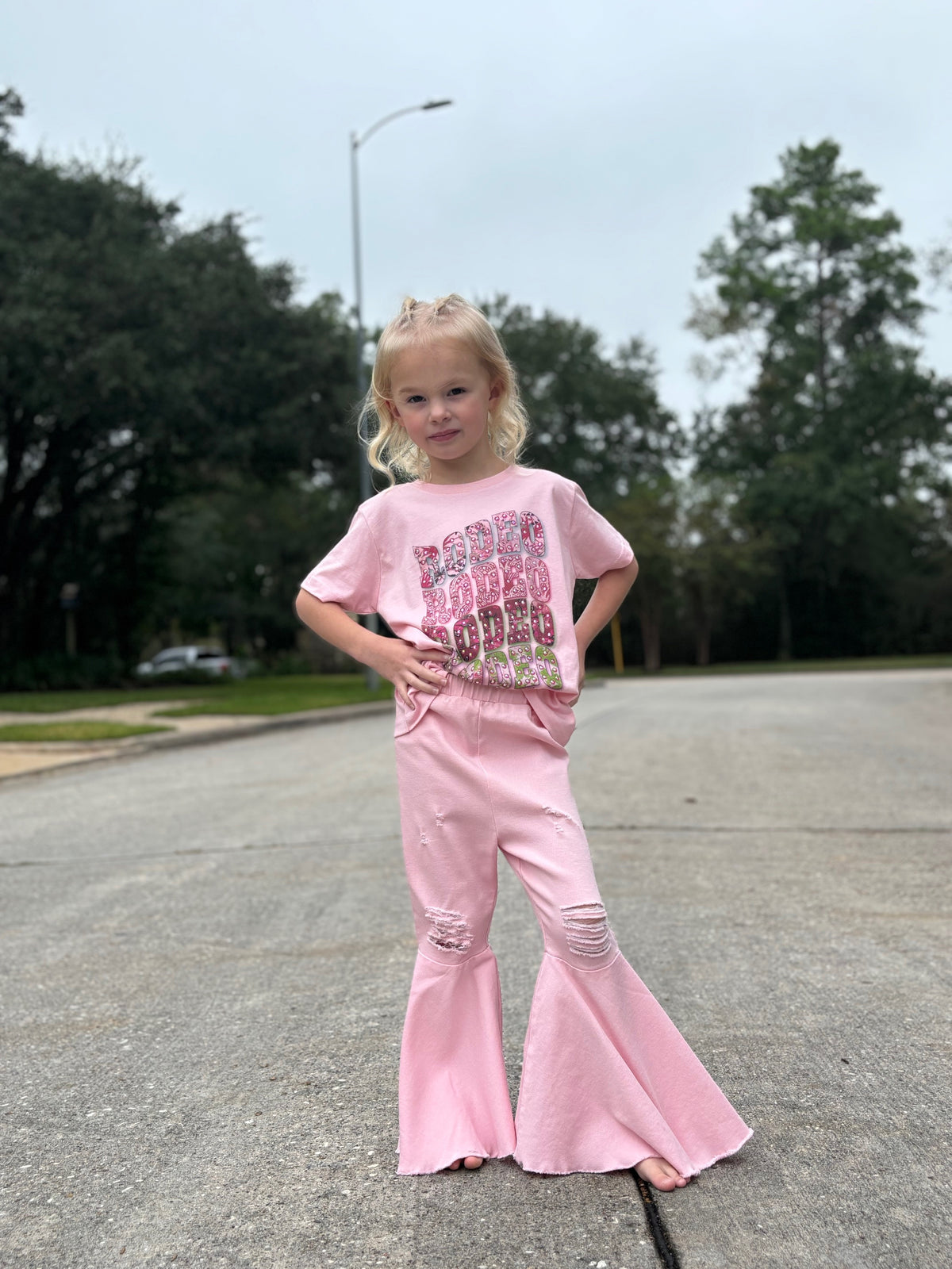 Kids Rodeo Rhinestone Tee by Raising Arrows