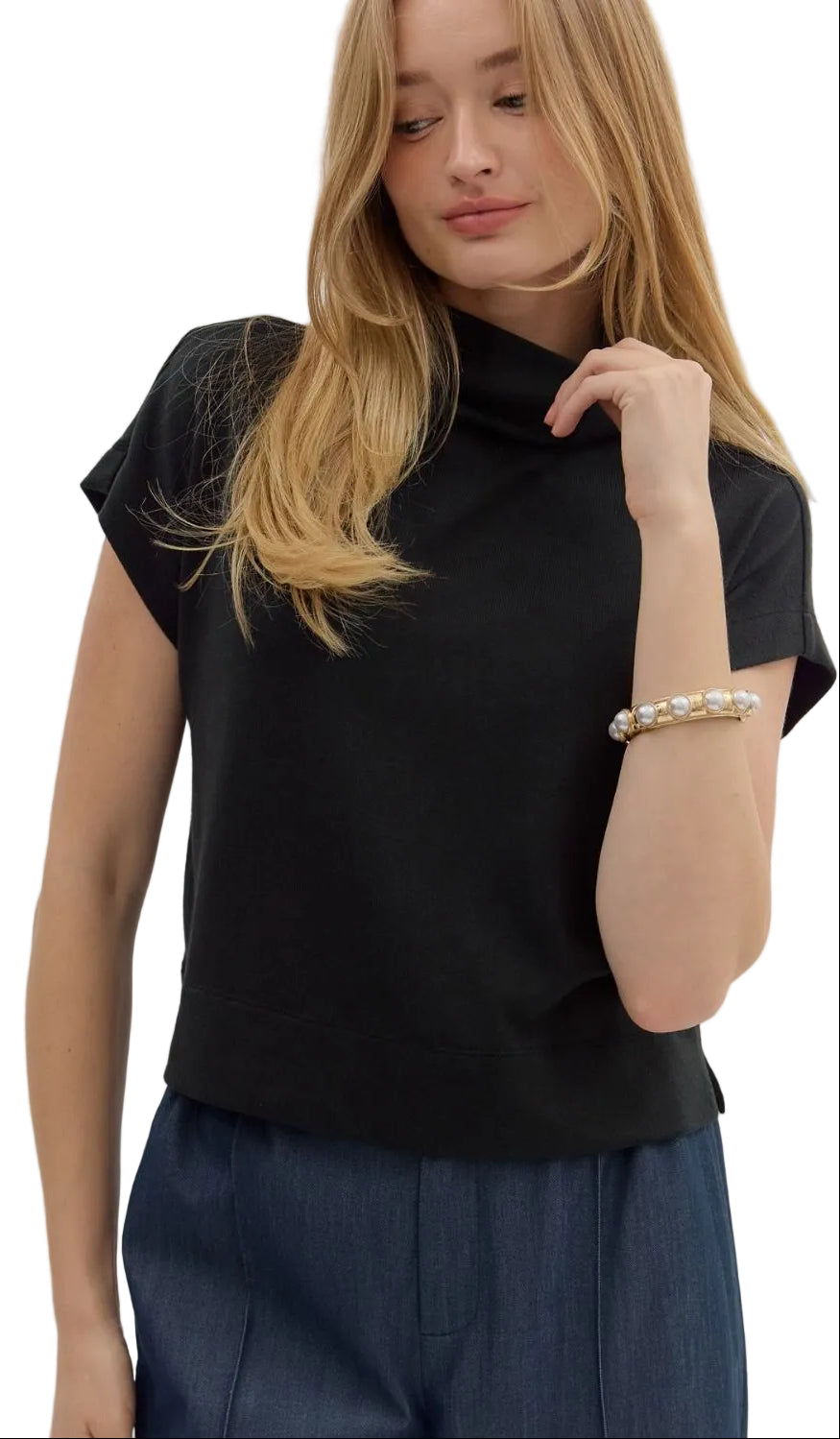 Casual Top - Black by Entro