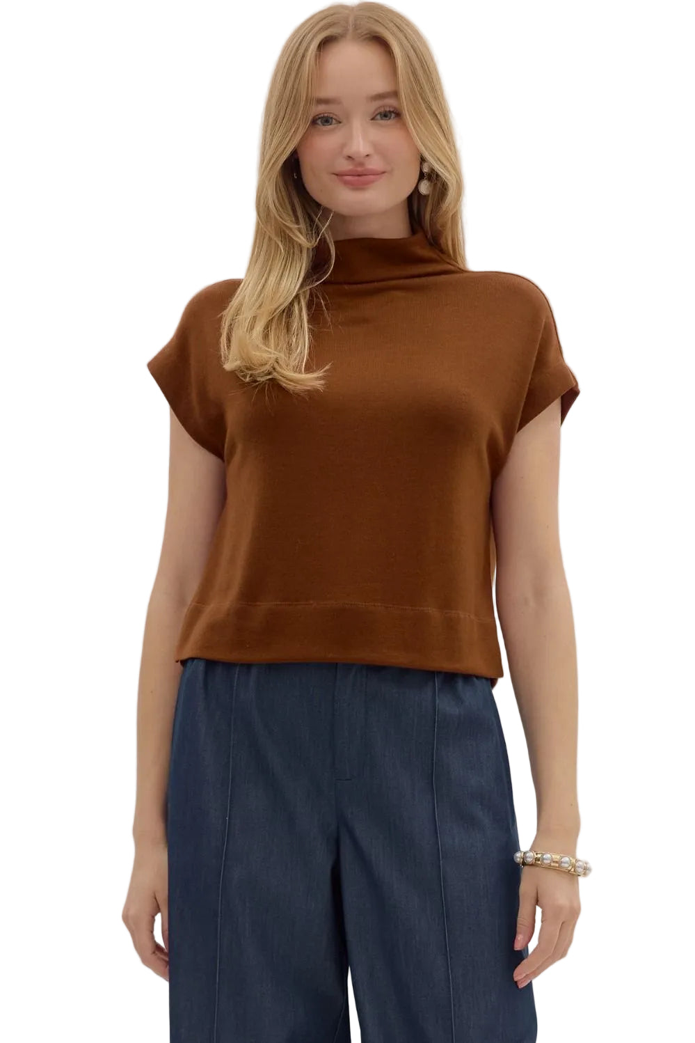 Casual Top - Chocolate Brown by Entro