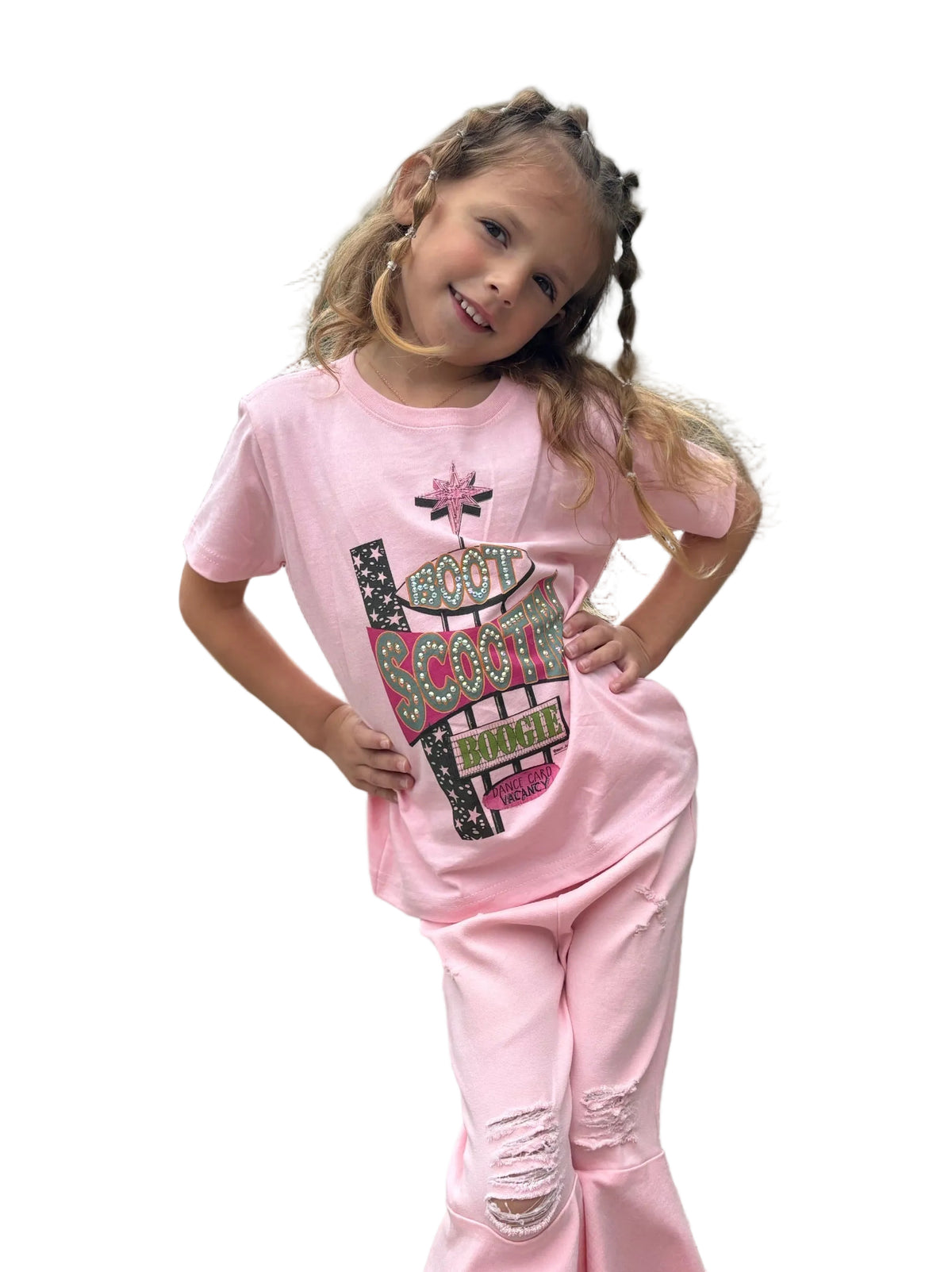 Kids Boot Scootin Boogie Rhinestone Tee by Raising Arrows