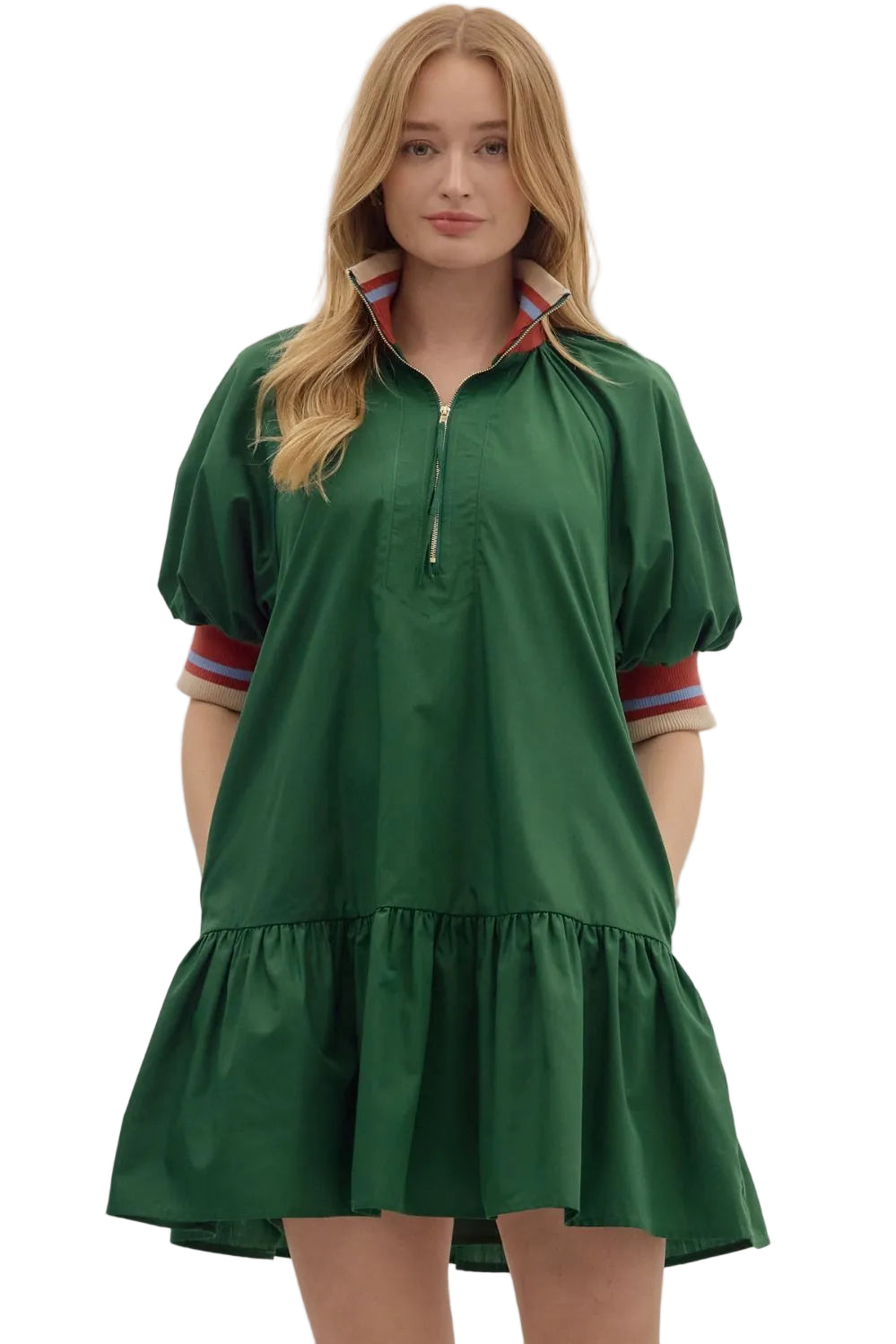 Green Sporty Dress by Entro