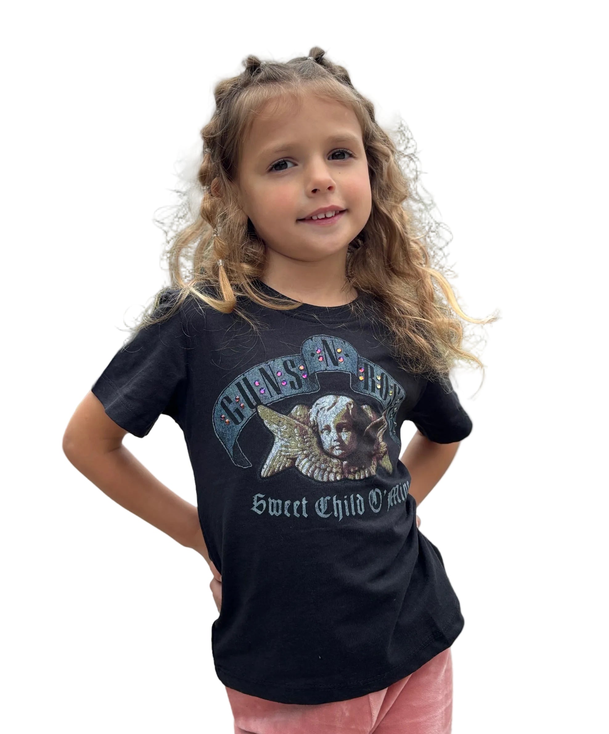 Kids Guns N' Roses Rhinestone Tee by The Grove