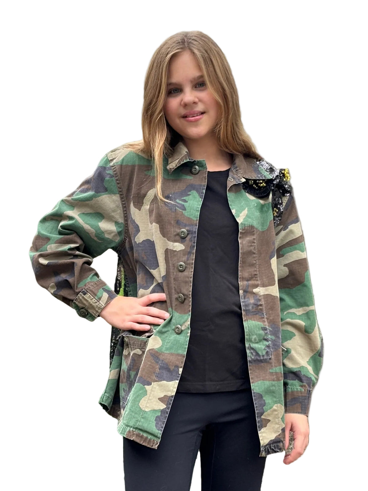 Vintage Camo Jacket - Black Green Gold by The Grove