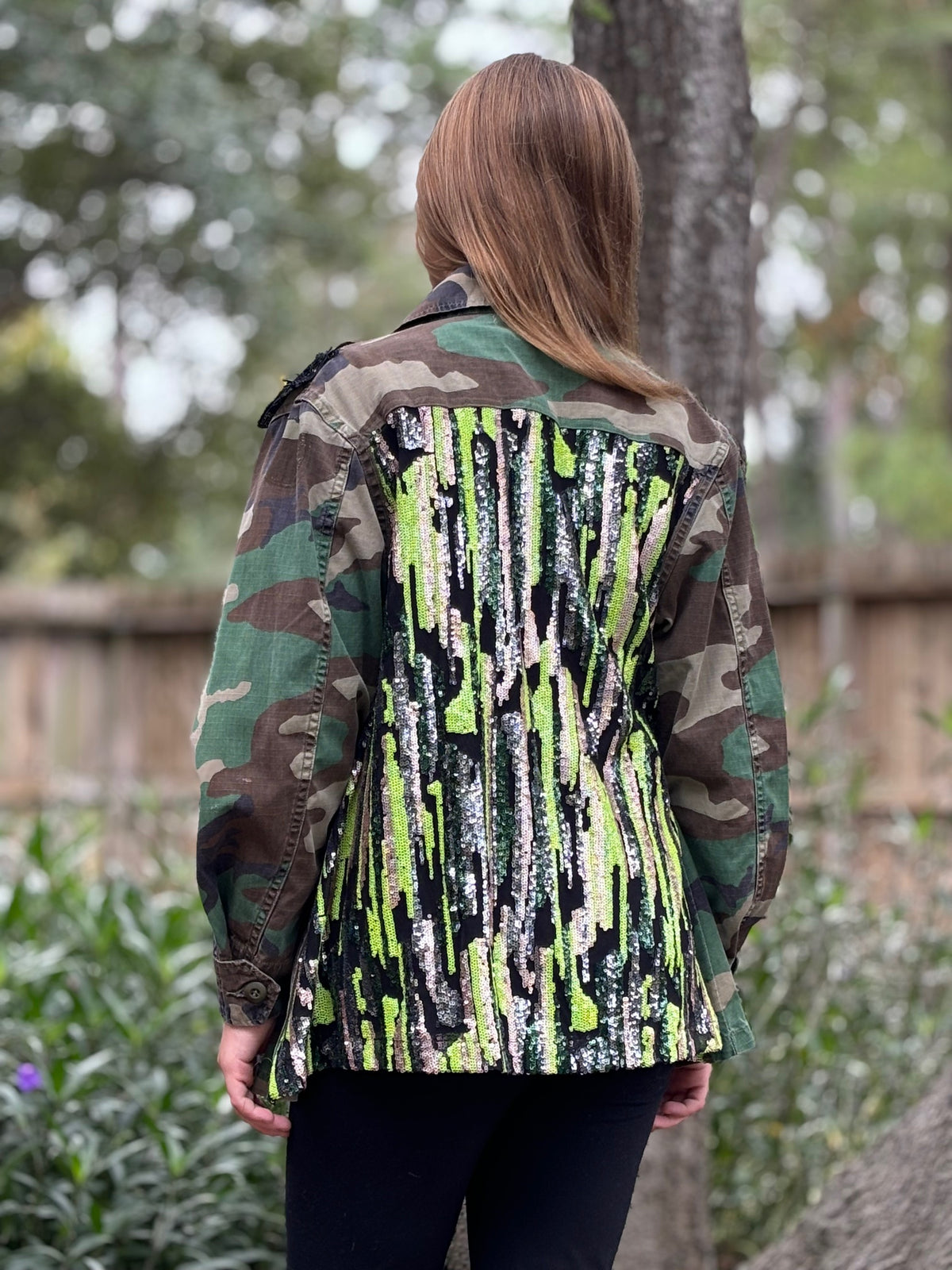 Vintage Camo Jacket - Black Green Gold by The Grove