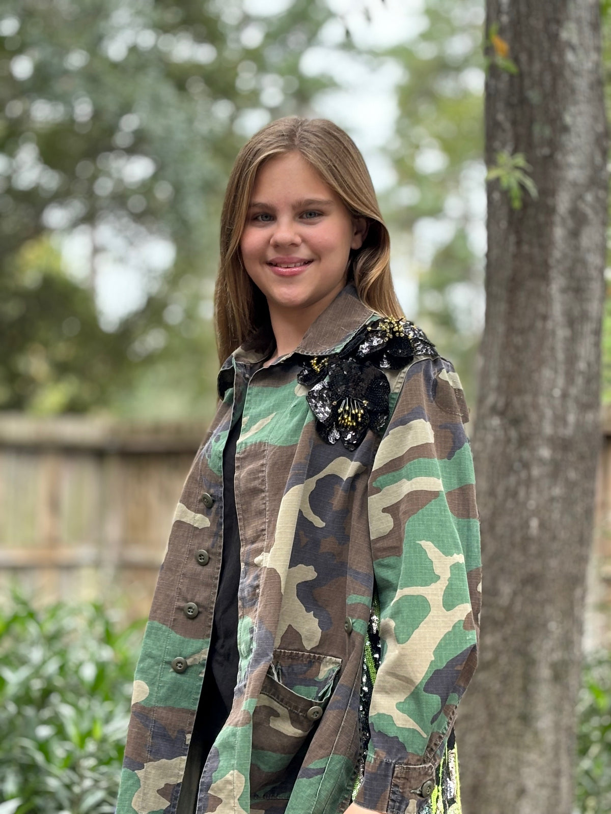 Vintage Camo Jacket - Black Green Gold by The Grove