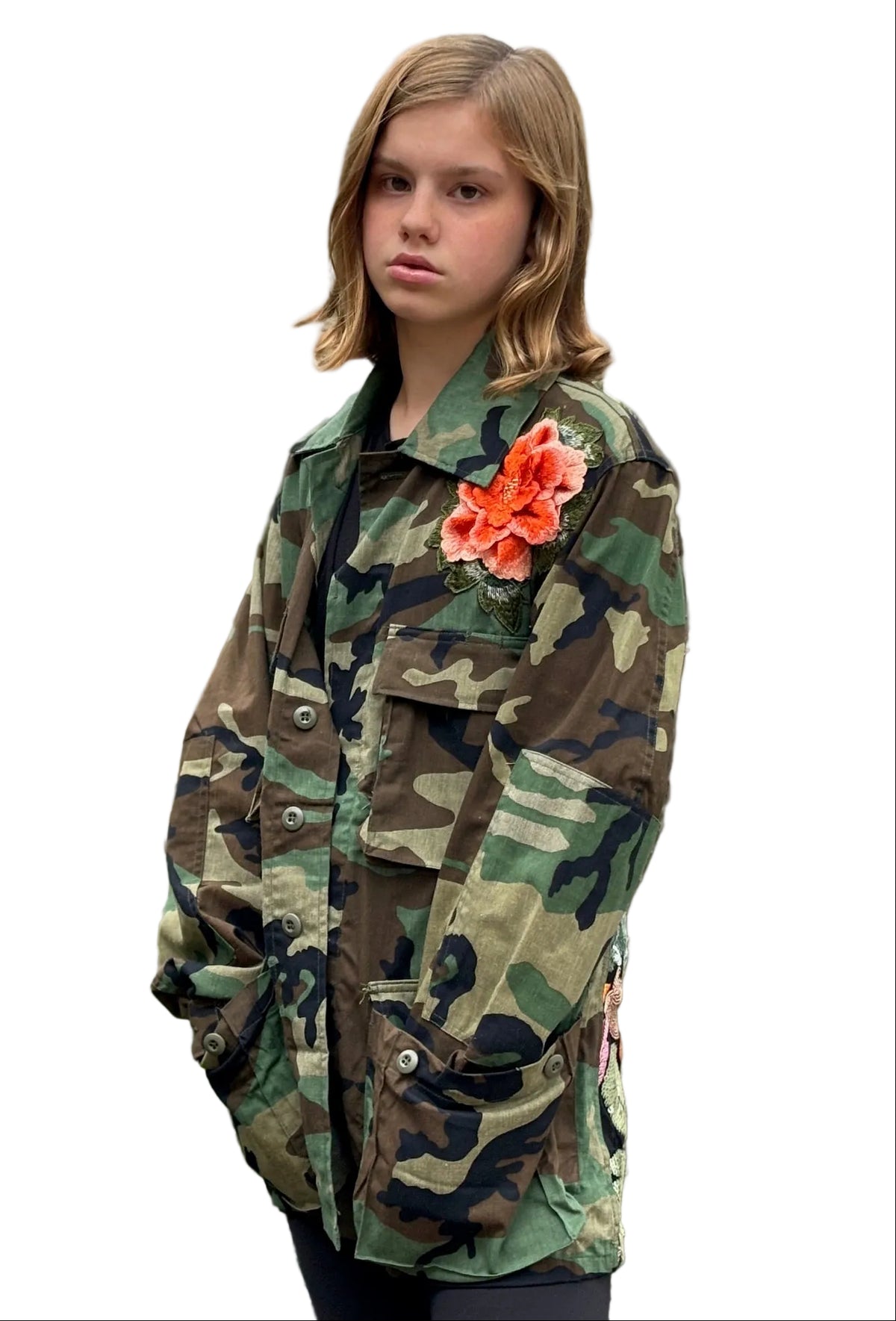 Vintage Camo Jacket - Orange Green by The Grove