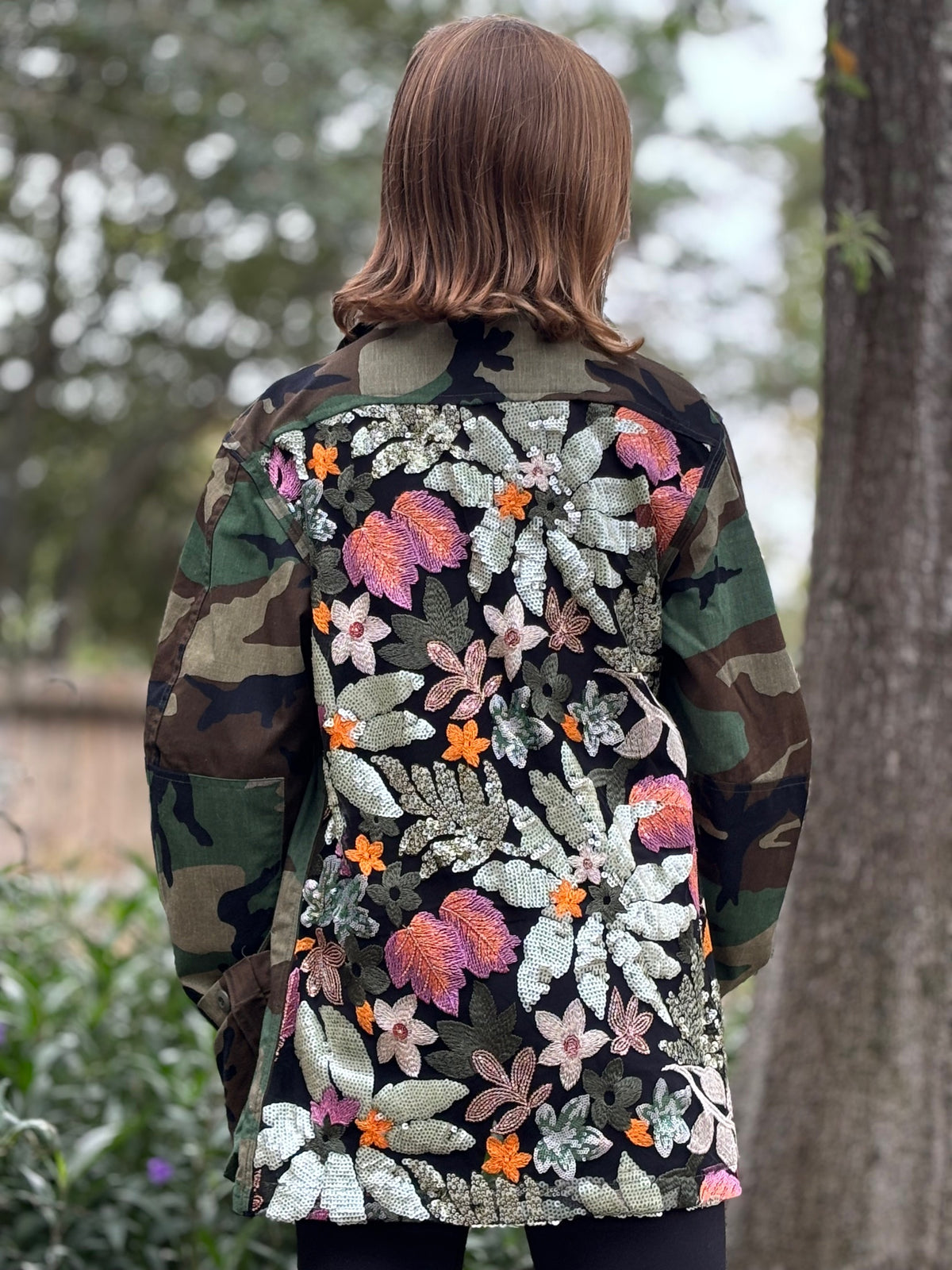Vintage Camo Jacket - Orange Green by The Grove