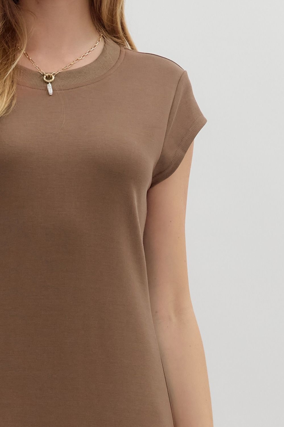 Not Your Basic Brown Dress by Entro
