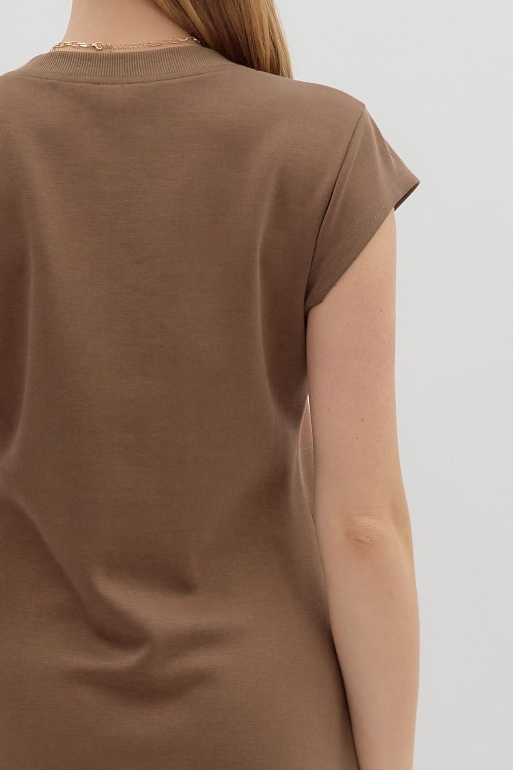 Not Your Basic Brown Dress by Entro