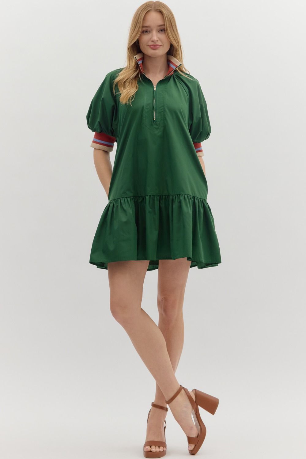 Green Sporty Dress by Entro