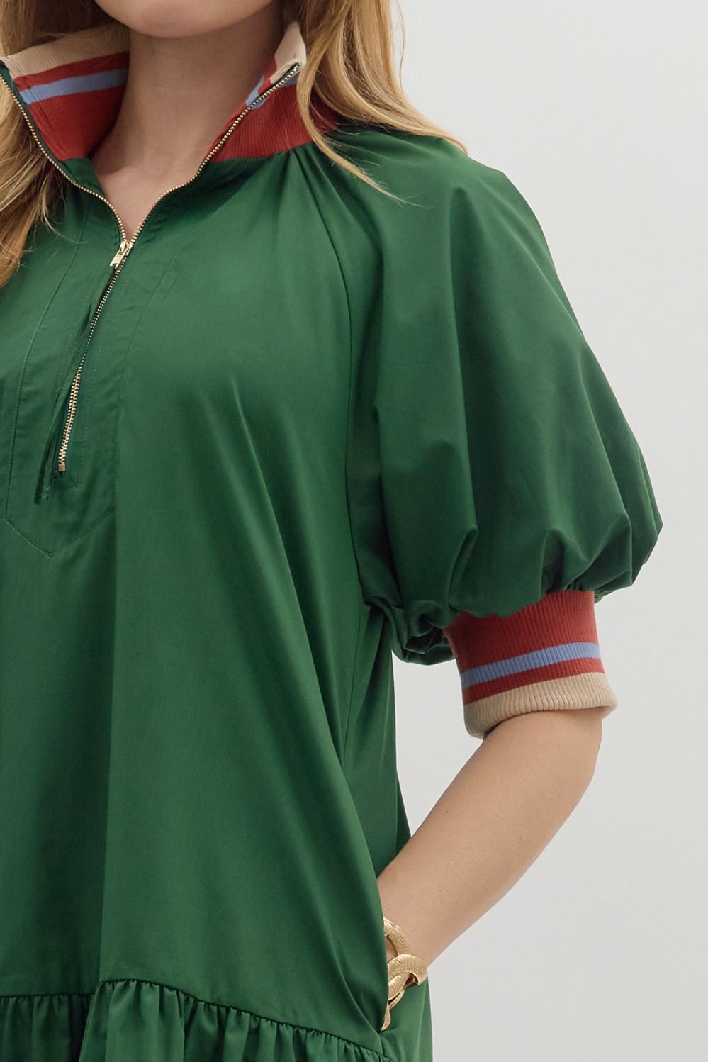 Green Sporty Dress by Entro