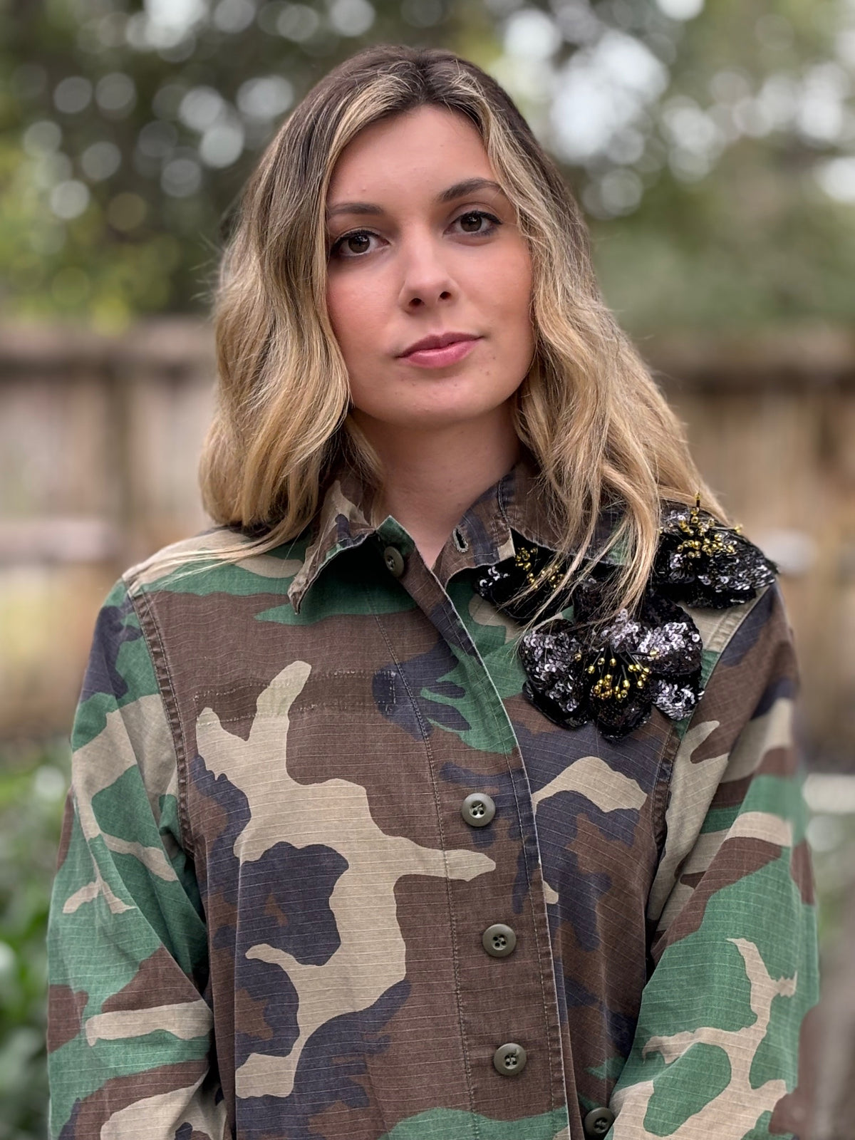 Vintage Camo Jacket - Black Green Gold by The Grove