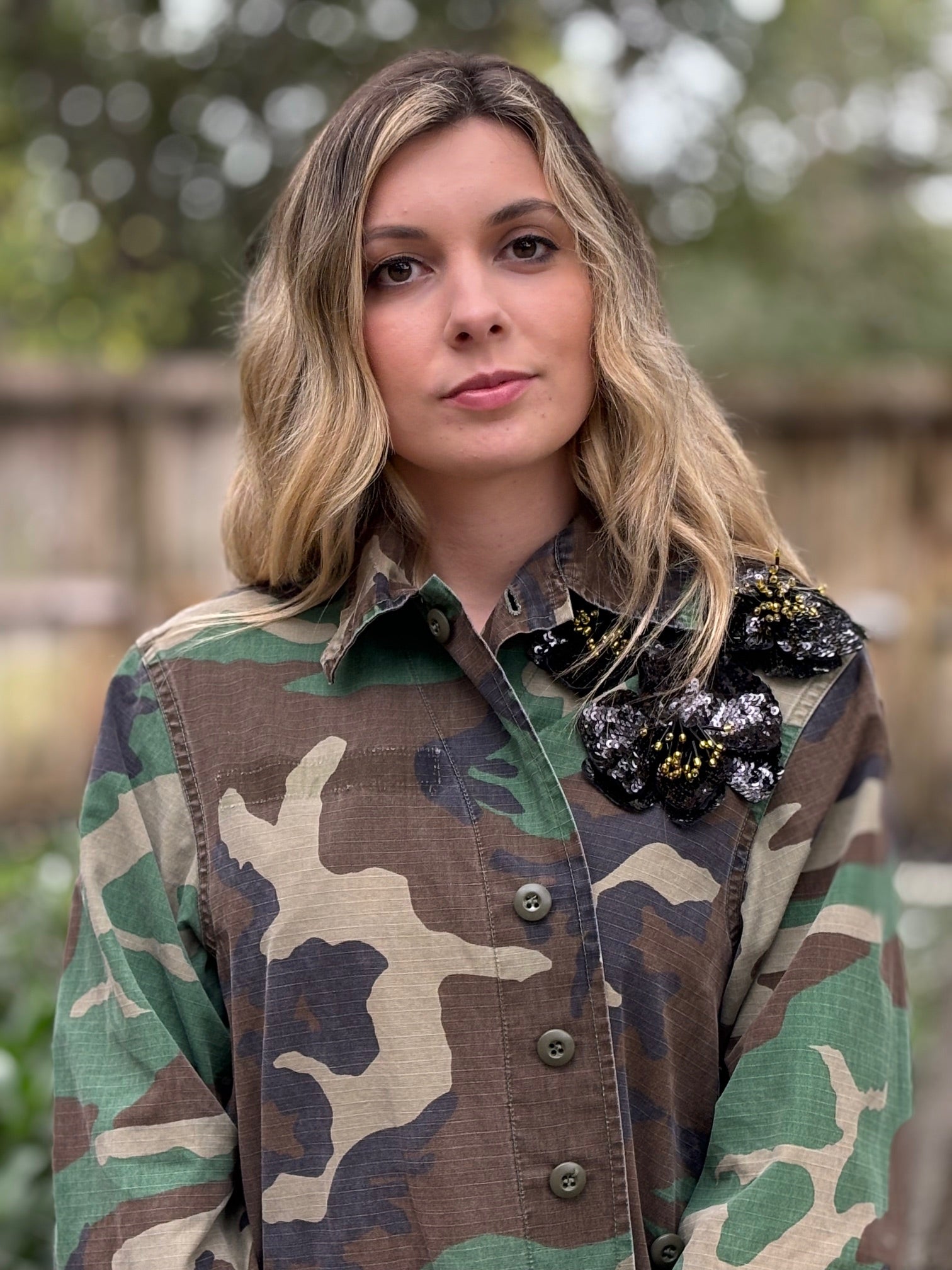 Vintage Camo Jacket - Black Green Gold by The Grove