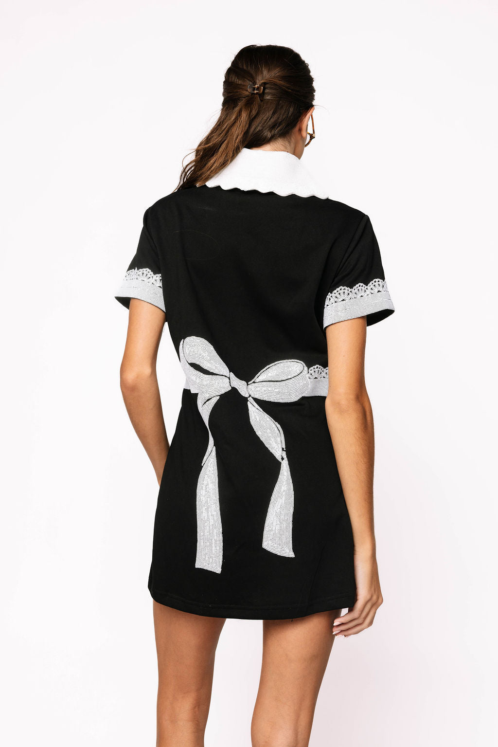 Queen of Sparkles Black French Maid Dress