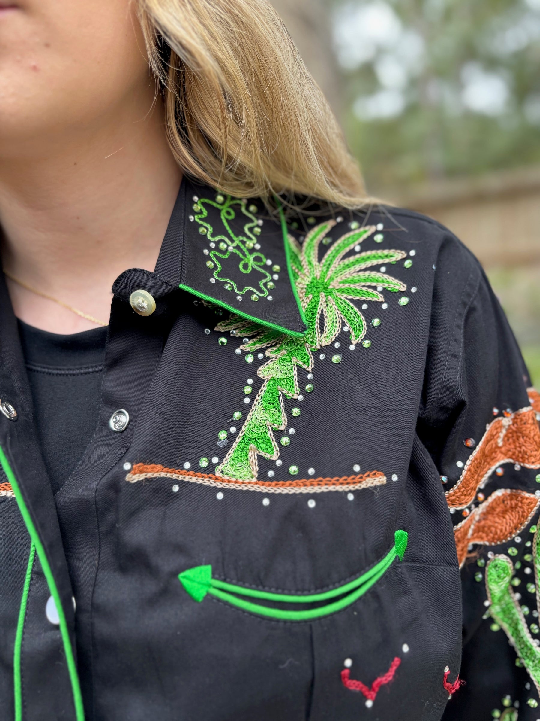 Rockmount Porter Wagoner Rhinestone Shirt - Black