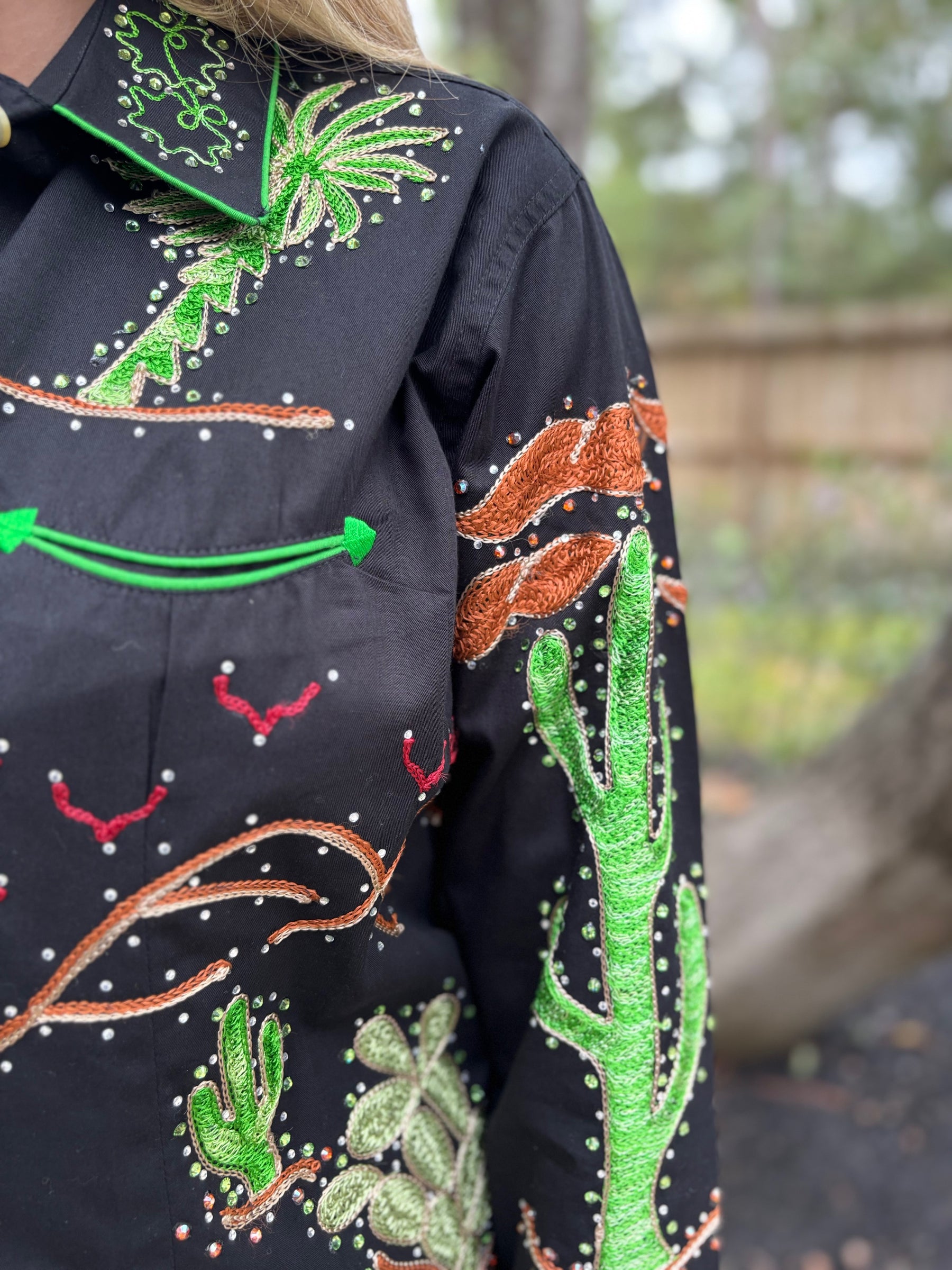 Rockmount Porter Wagoner Rhinestone Shirt - Black
