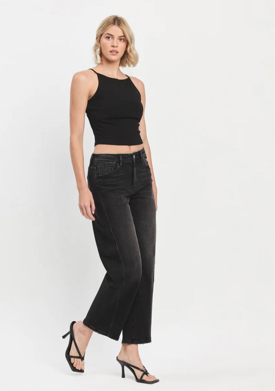 Super High Barrel Jeans in Black