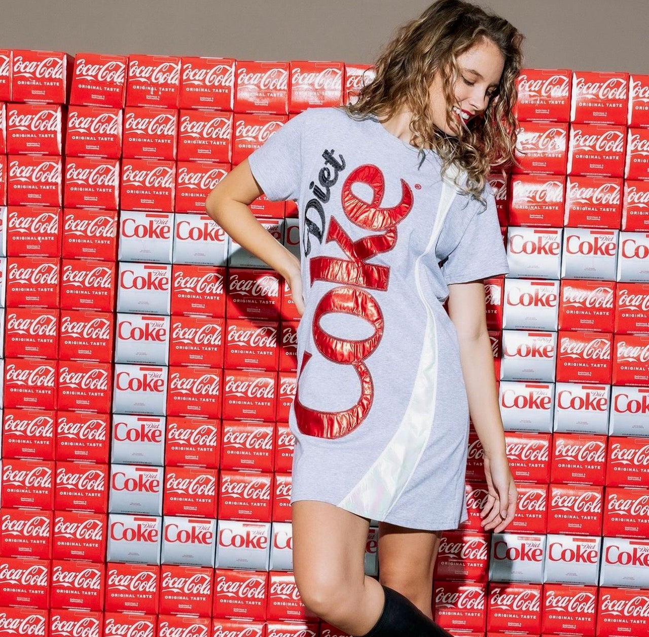 Queen of Sparkles Diet Coke Logo Tee Dress