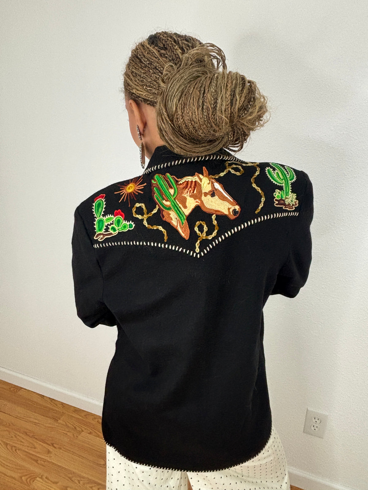 Whipstitch Western Jacket - Black