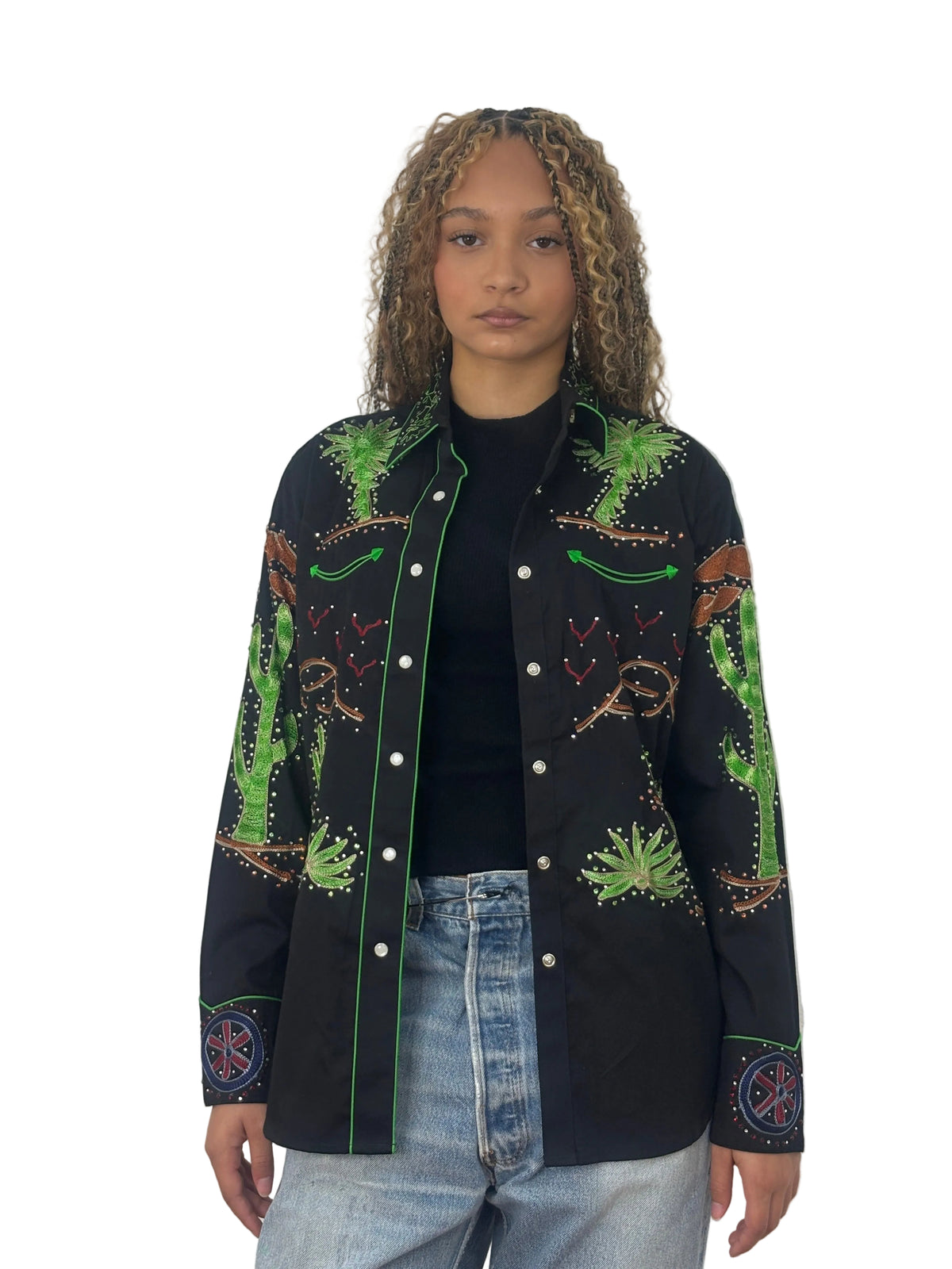 Rockmount Porter Wagoner Rhinestone Shirt - Black