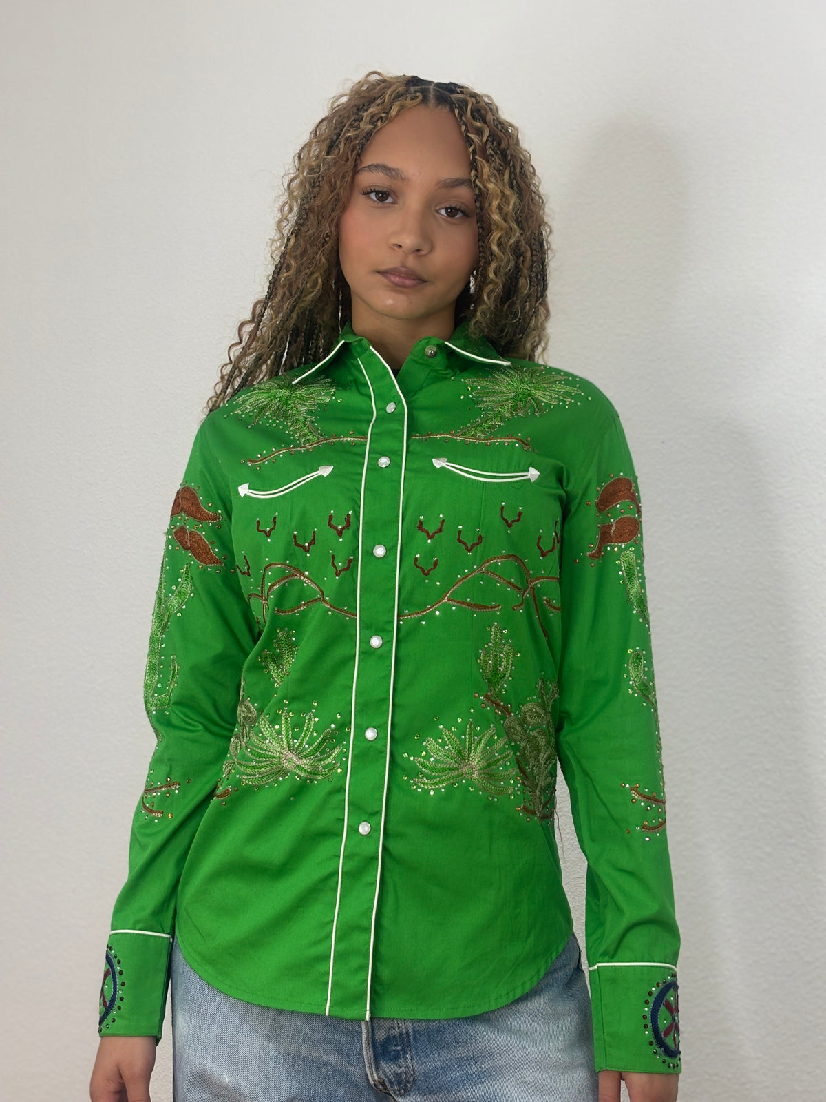 Rockmount Porter Wagoner Rhinestone Shirt - Green