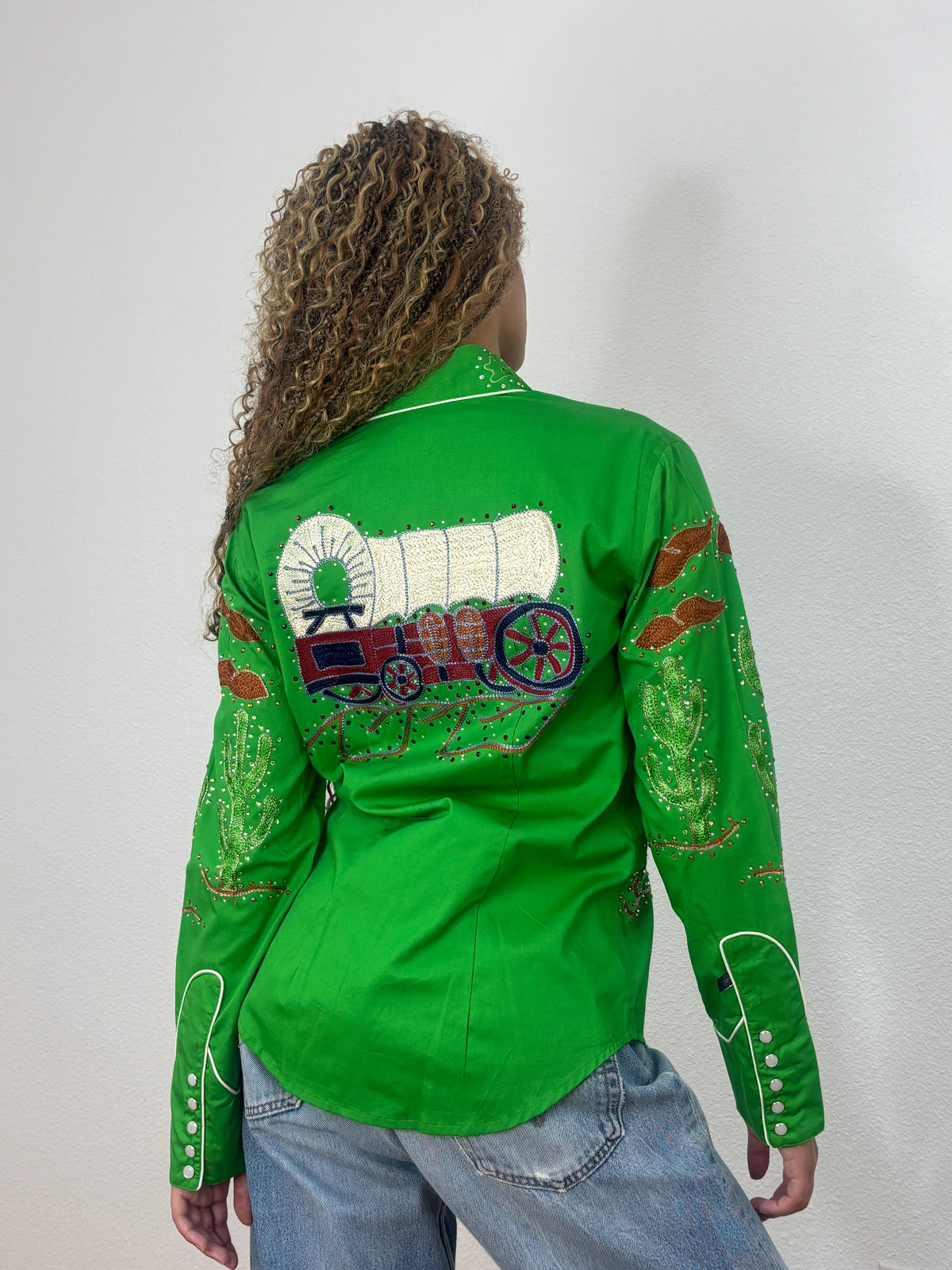 Rockmount Porter Wagoner Rhinestone Shirt - Green