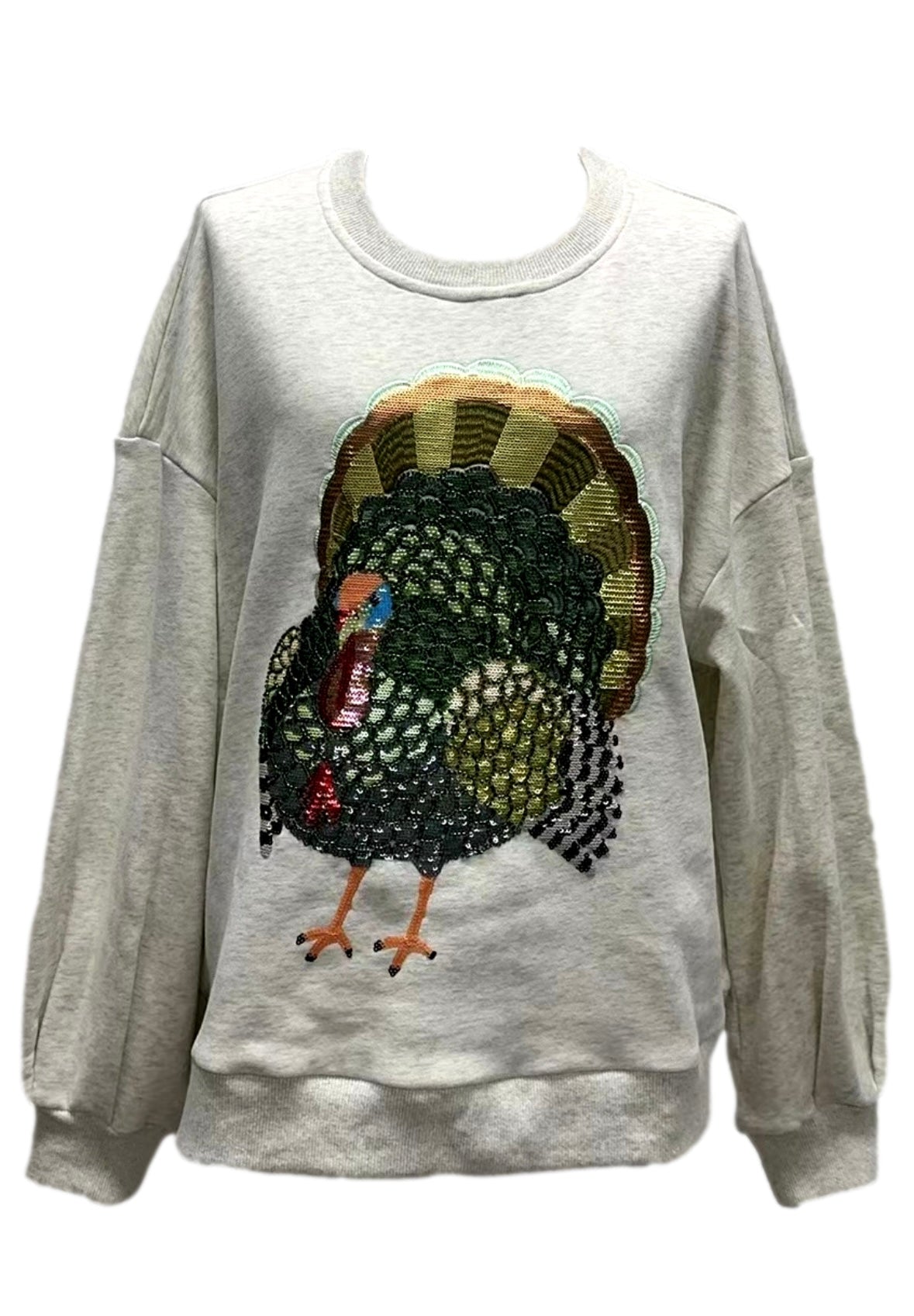 Queen of Sparkles Grey Big Turkey Sweatshirt