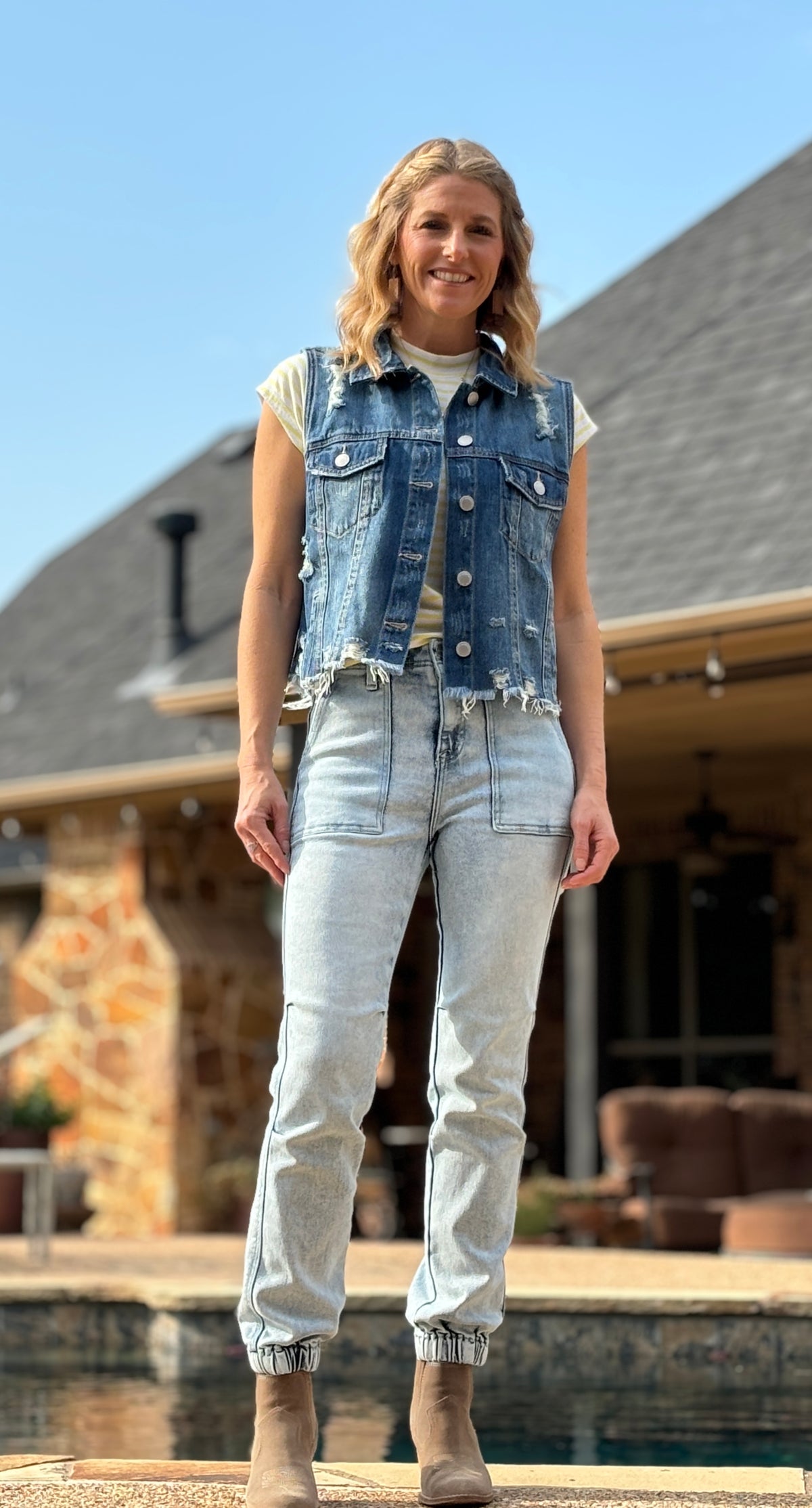 Risen Girl Friend Jogger - Acid by Risen Jeans