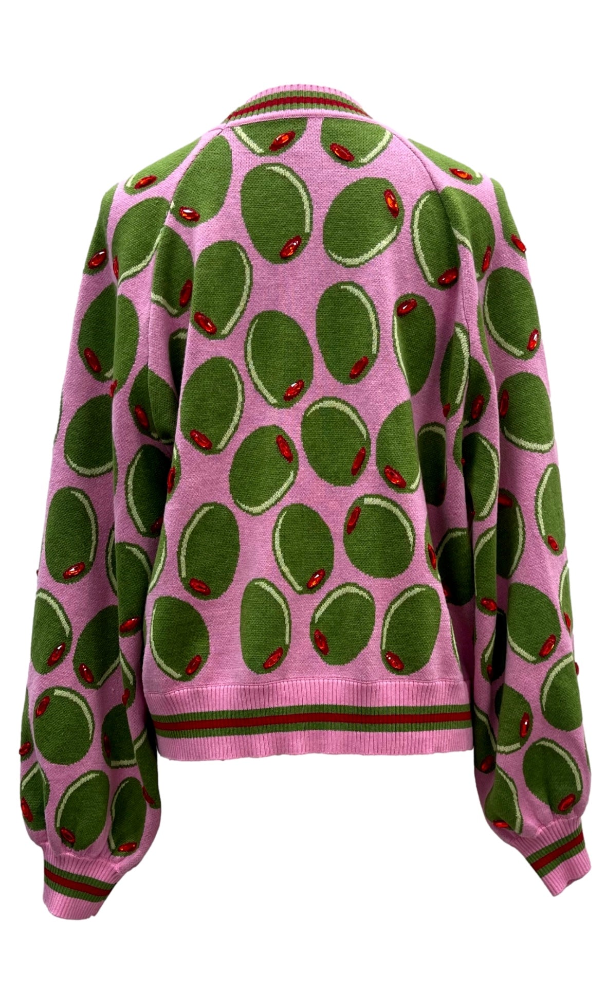 Queen of Sparkles Pink Olive Cardigan