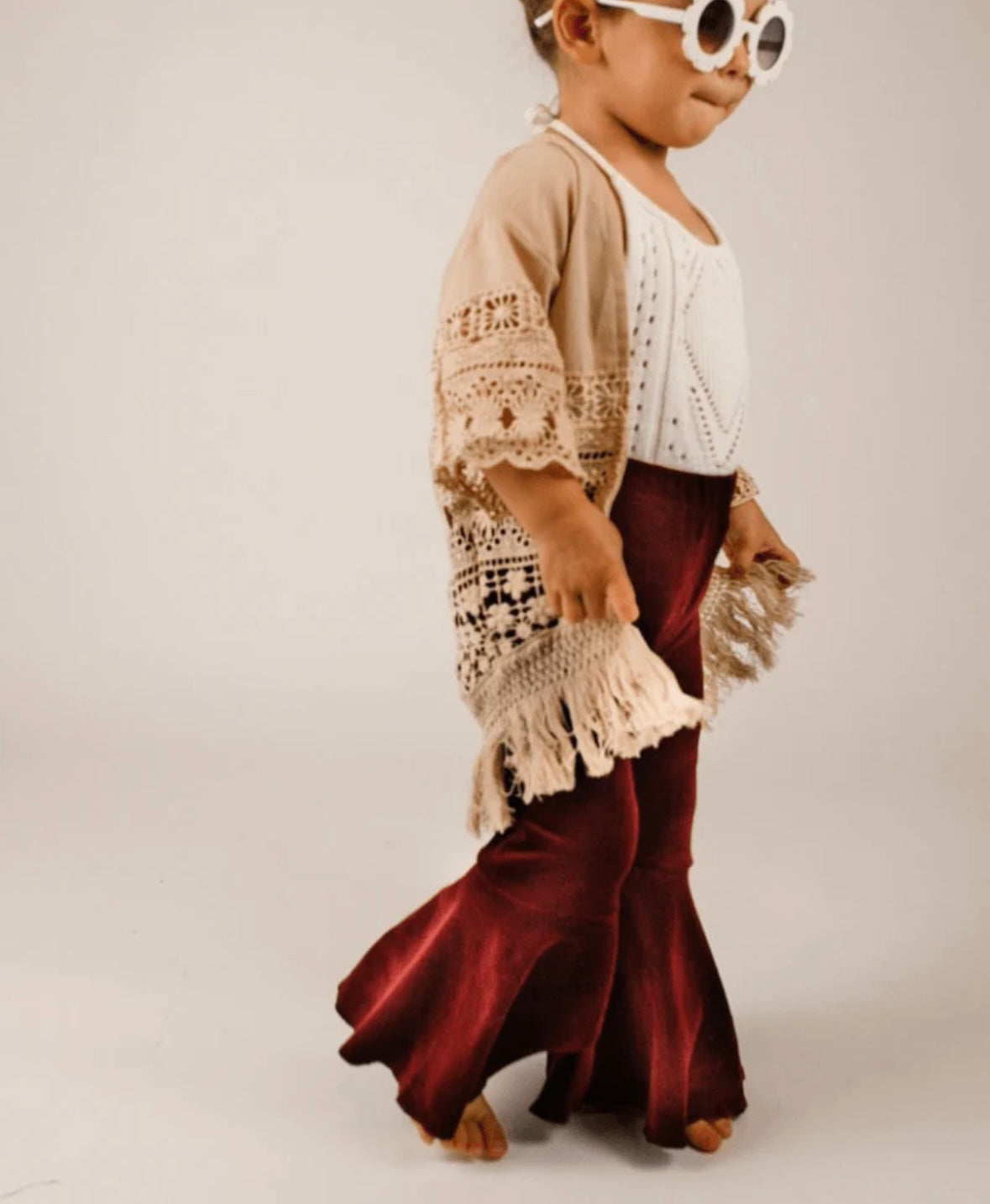Kids Burgundy Bells by Baileys Blossoms