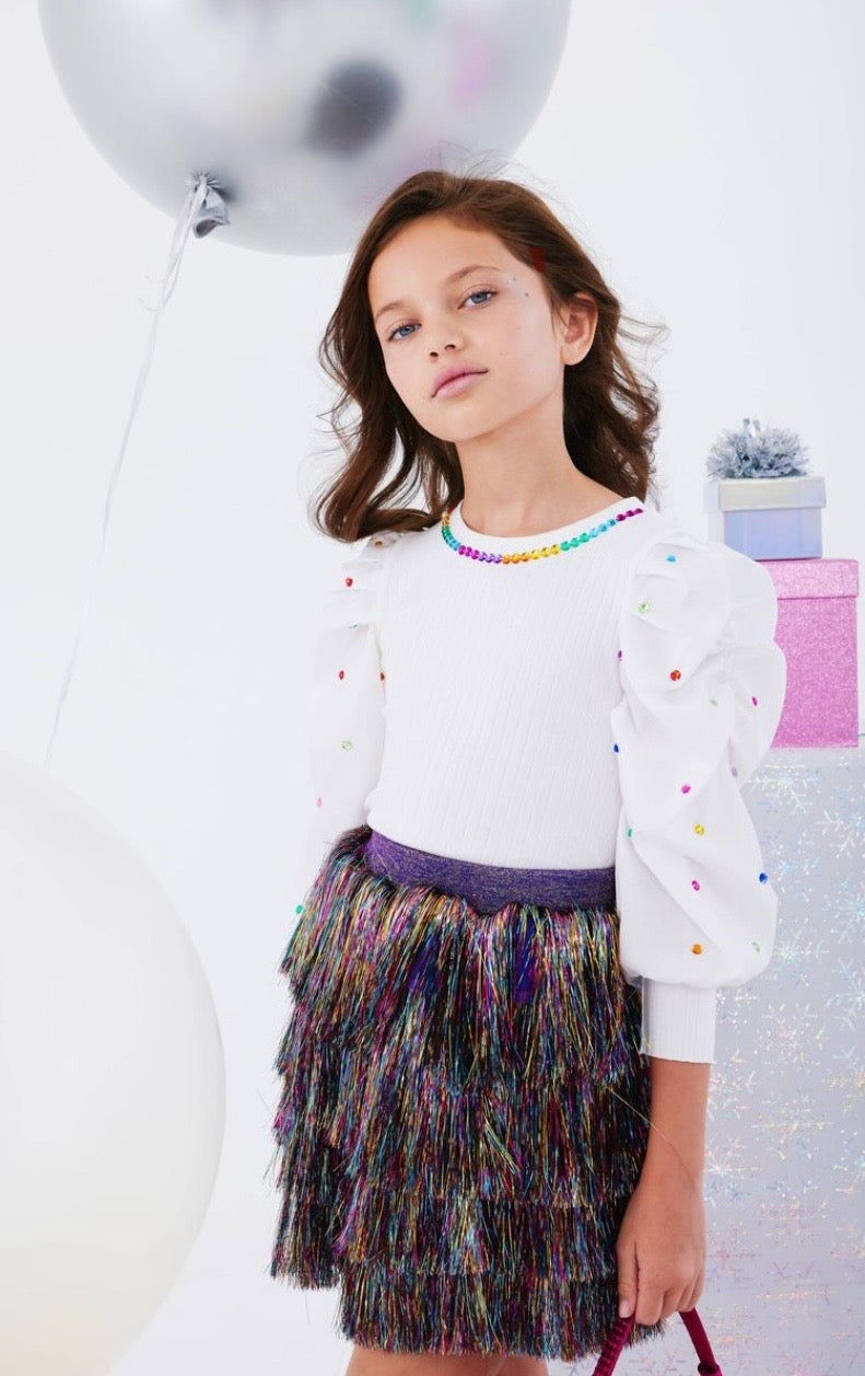 Kids Tinsel Skirt