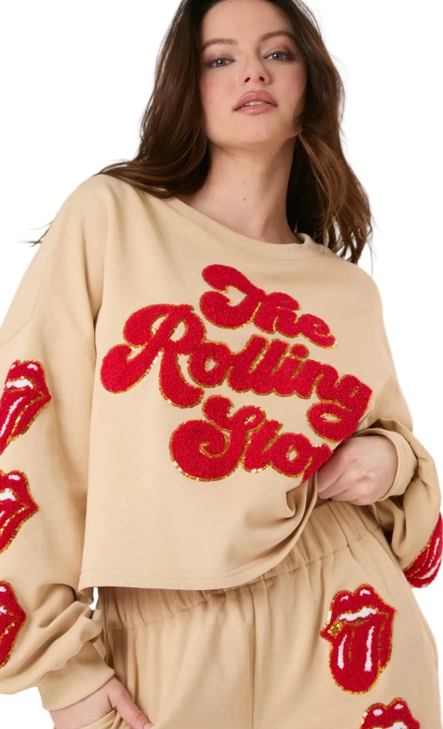 Licensed Rolling Stones Joggers by Fantastic Fawn