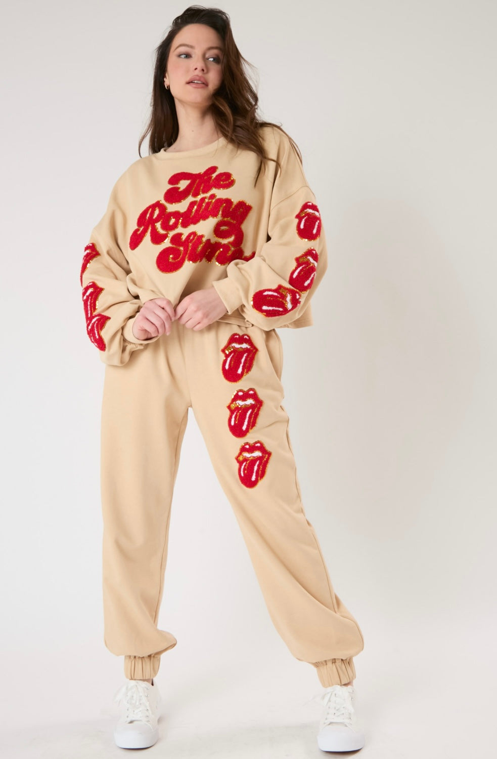 Licensed Rolling Stones Joggers by Fantastic Fawn
