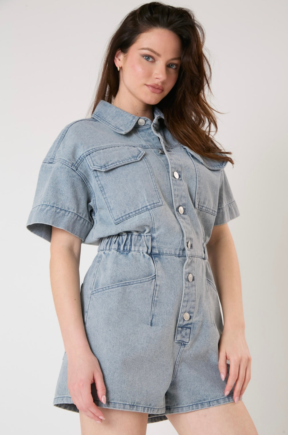 Licensed Rolling Stones Denim Romper